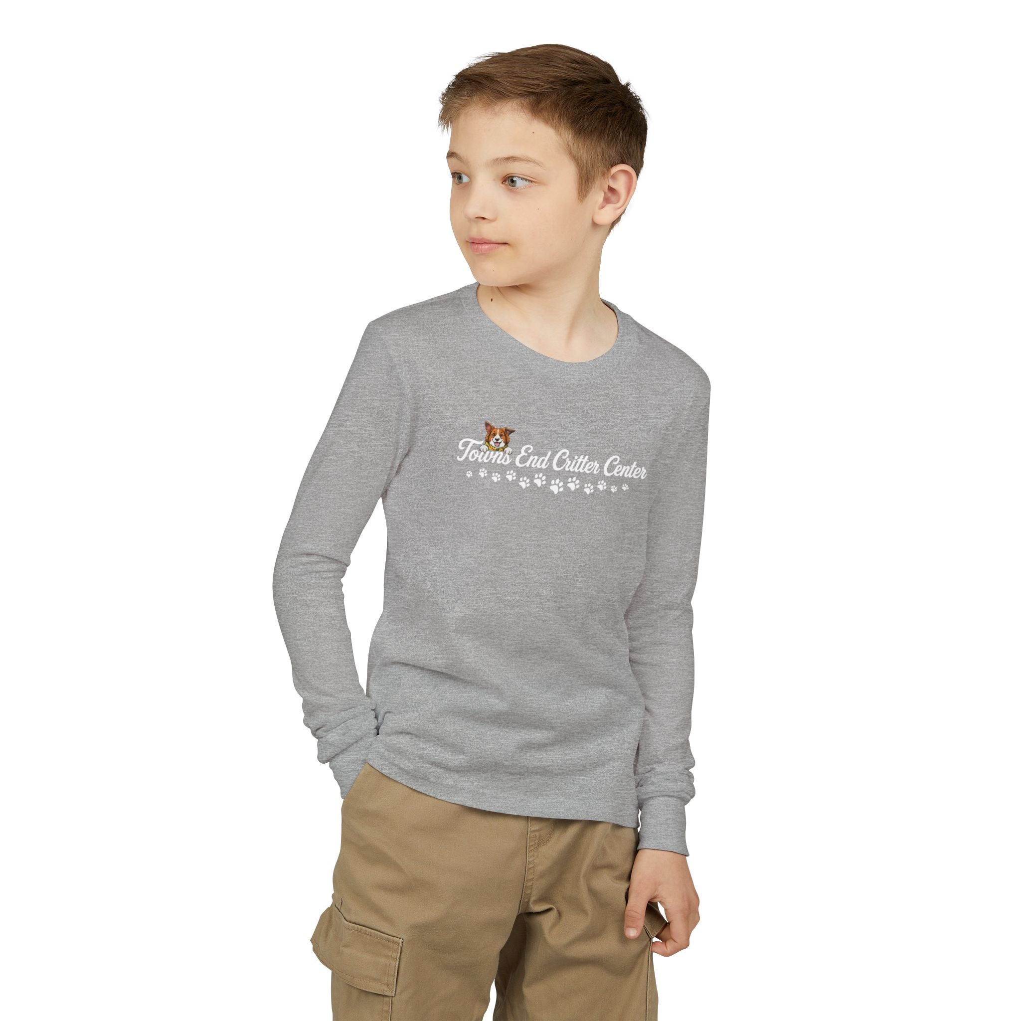 Towns End Critter Center Long Sleeve T-Shirt | Custom Pet Boarding & Grooming Graphic Tee | Cr8tive Designs