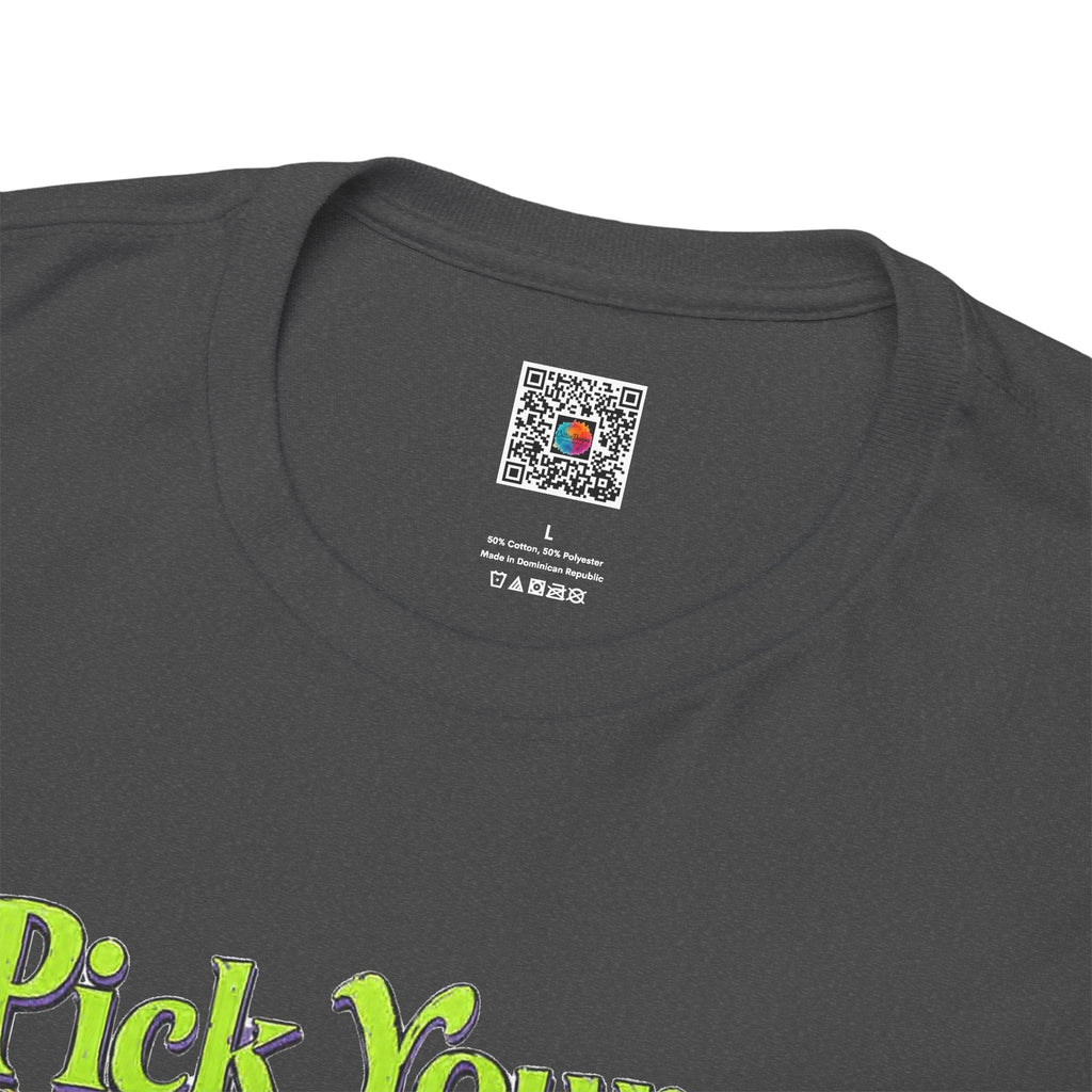Pick Your Poison | Colorful Witchy Halloween Graphic T-Shirt | Cr8tive Designs