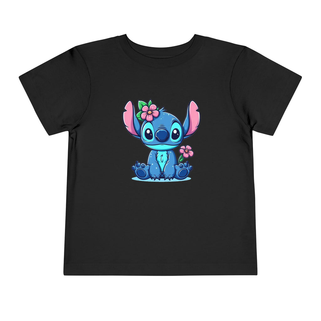 Floral Stitch Toddler Tee | Cute Tropical Character T-Shirt | Cr8tive Designs