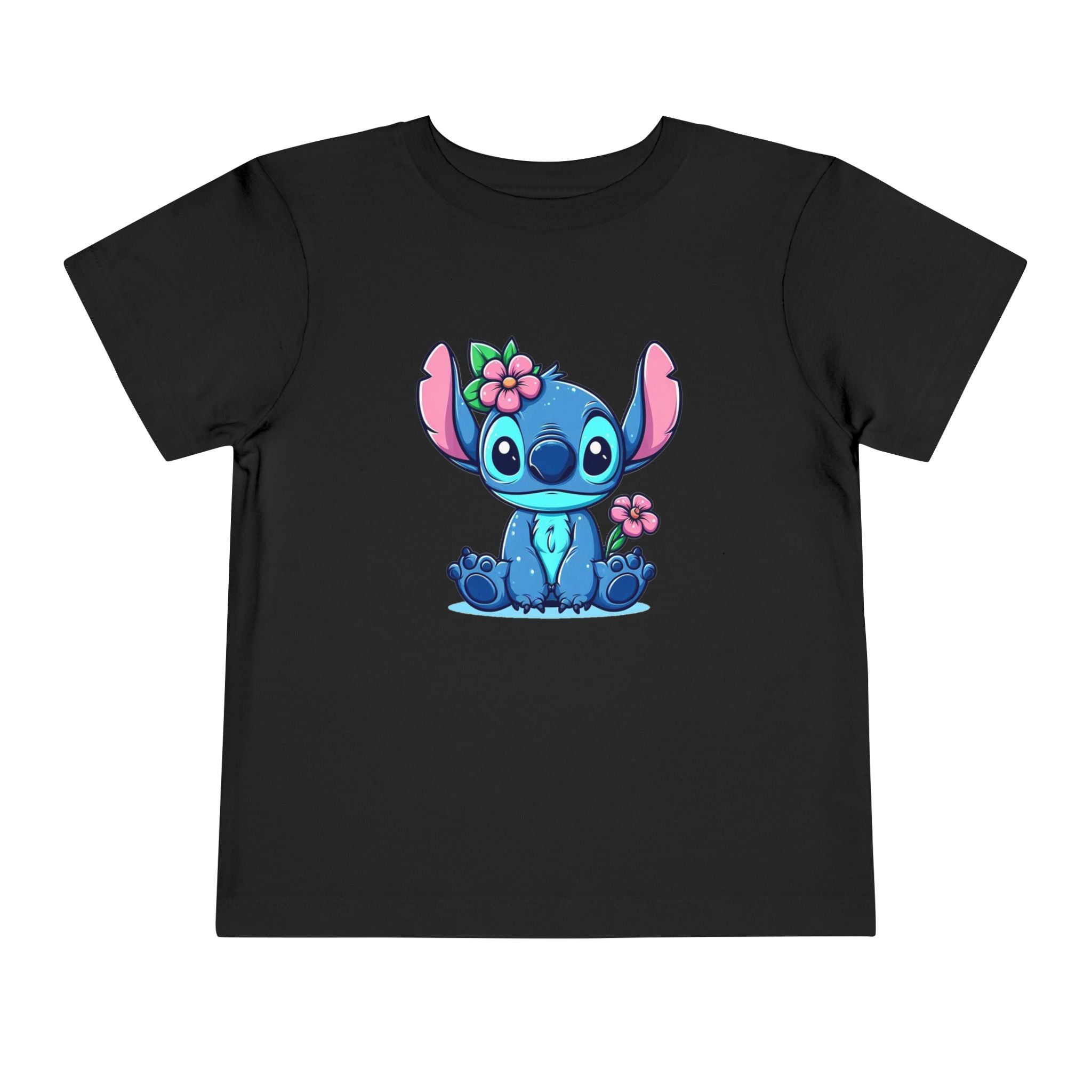 Floral Stitch Toddler Tee | Cute Tropical Character T-Shirt | Cr8tive Designs