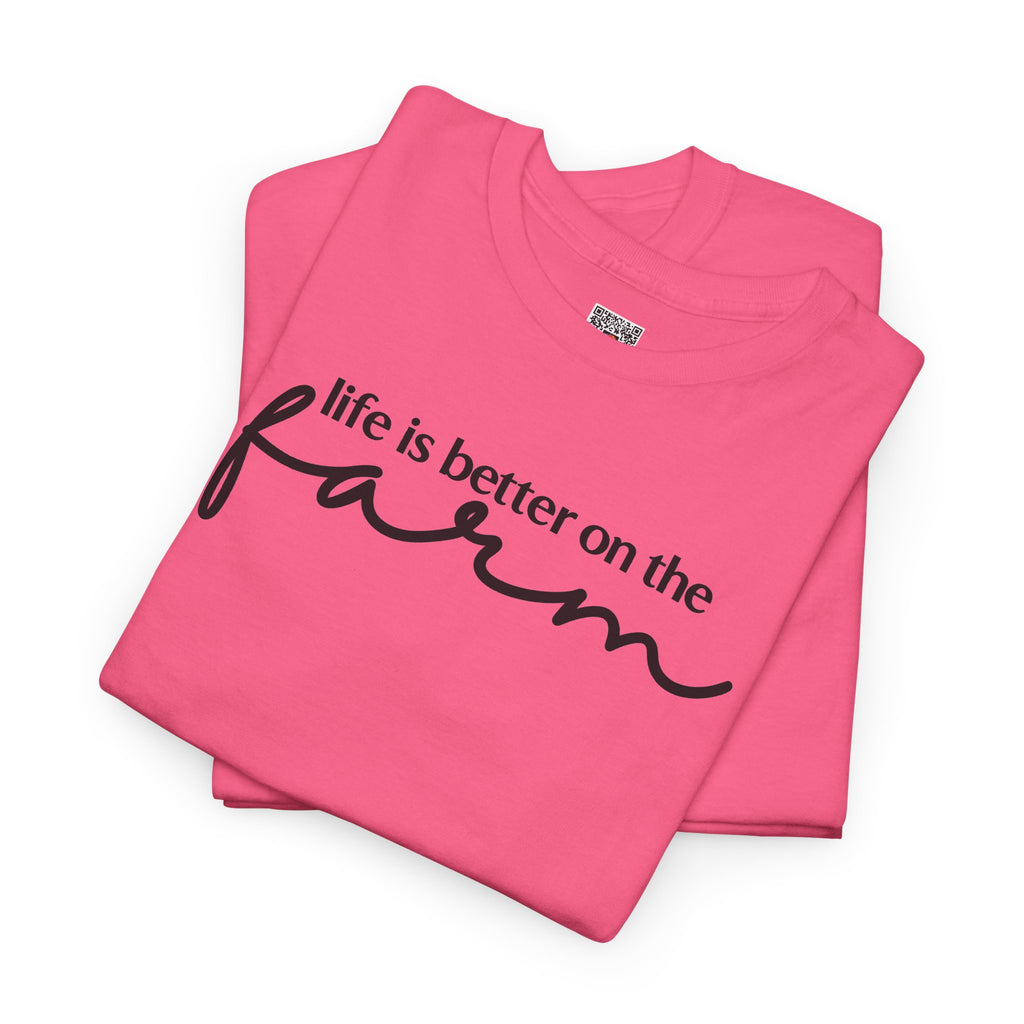 Life Is Better On The Farm T-Shirt | Rustic Country Graphic Tee | Cr8tive Designs