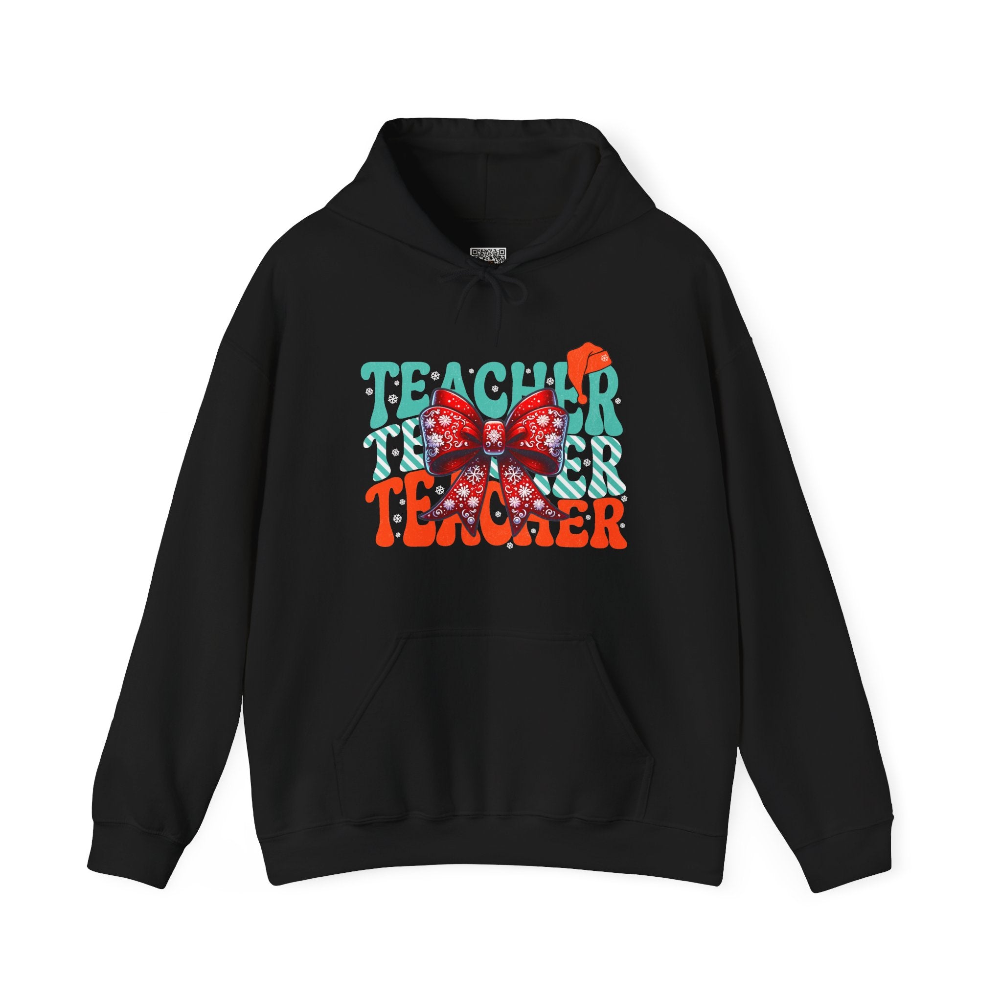 Teacher | Festive Christmas Bow Hoodie | Cr8tive Designs