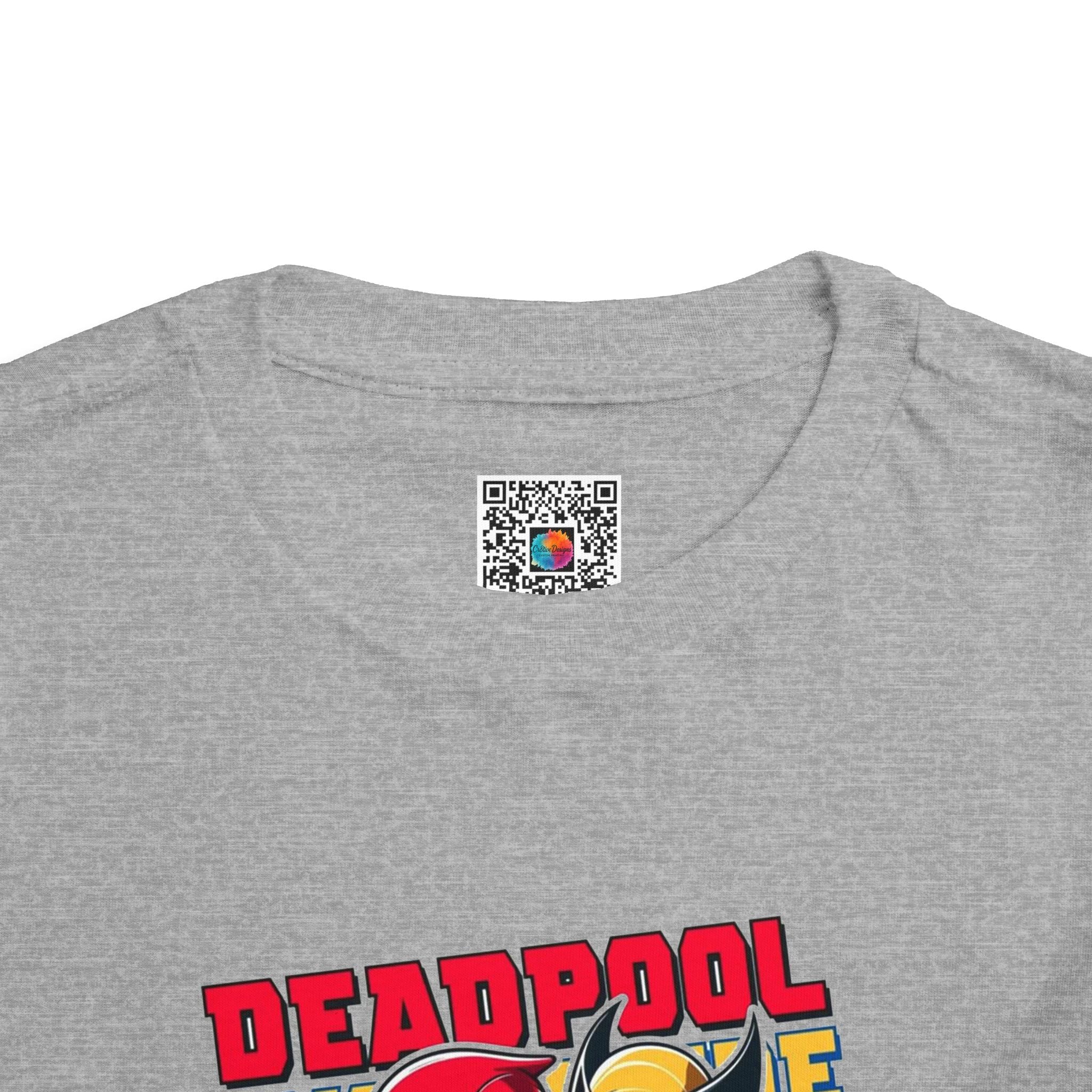 Deadpool & Wolverine Scooter Ride Toddler T-Shirt | Superhero Duo Tee | Cr8tive Designs