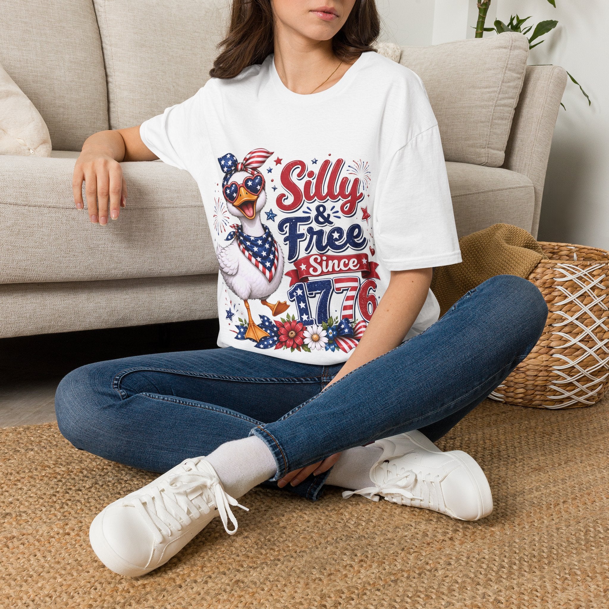 Silly & Free Since 1776 | Patriotic Duck Design | Cr8tive Designs