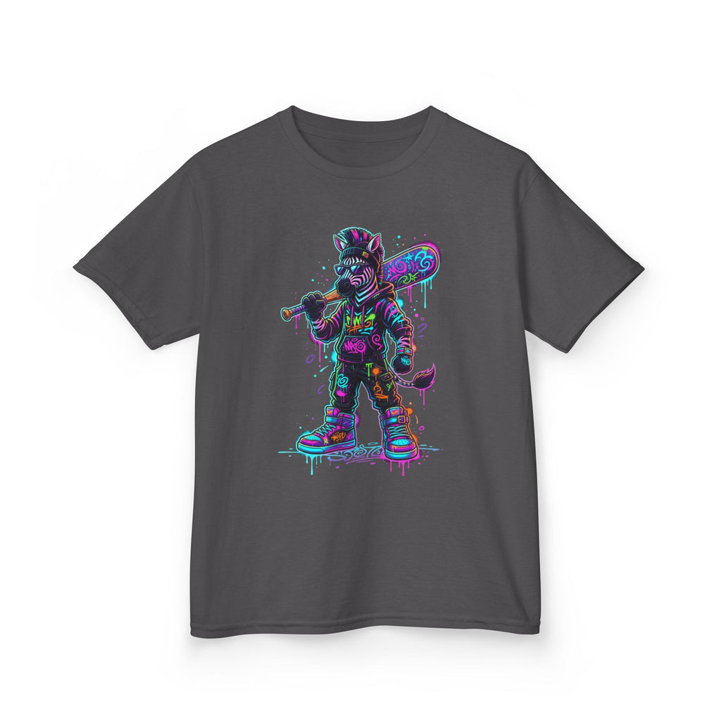 Kids Tee | Neon Zebra Street Warrior Graphic Tee | Cr8tive Designs