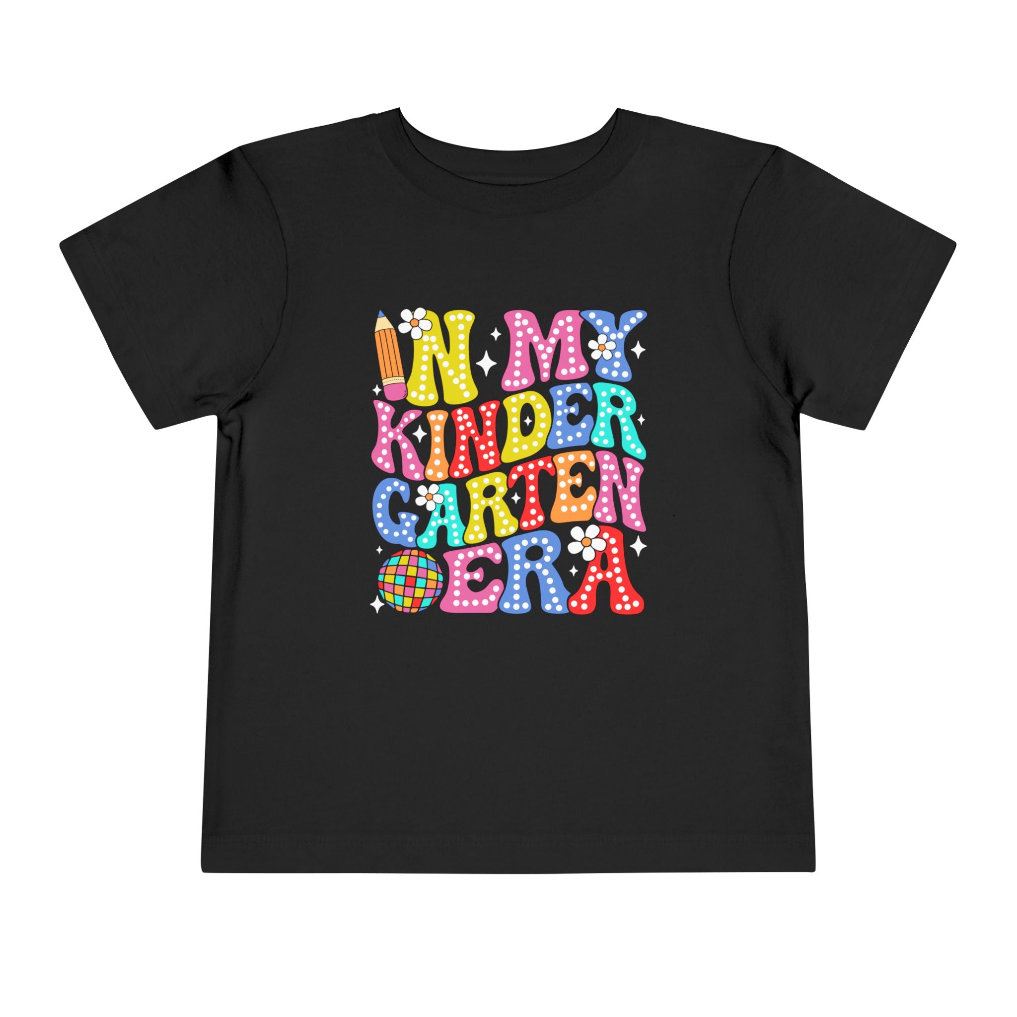 In My Kindergarten Era Toddler Tee | Colorful Retro School T-Shirt | Cr8tive Designs