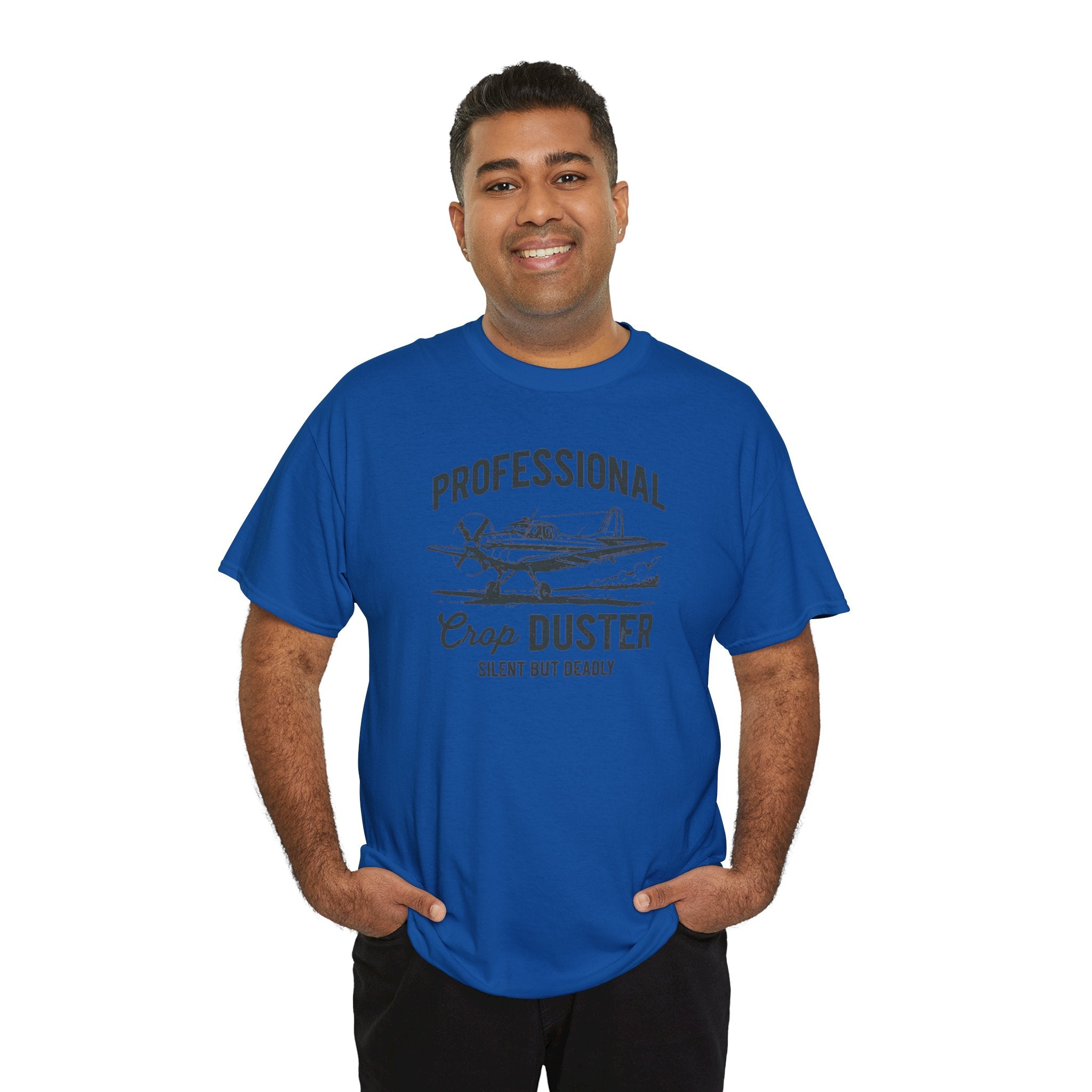Professional Crop Duster T-Shirt | Funny Airplane Humor Dad Joke Tee | Cr8tive Designs