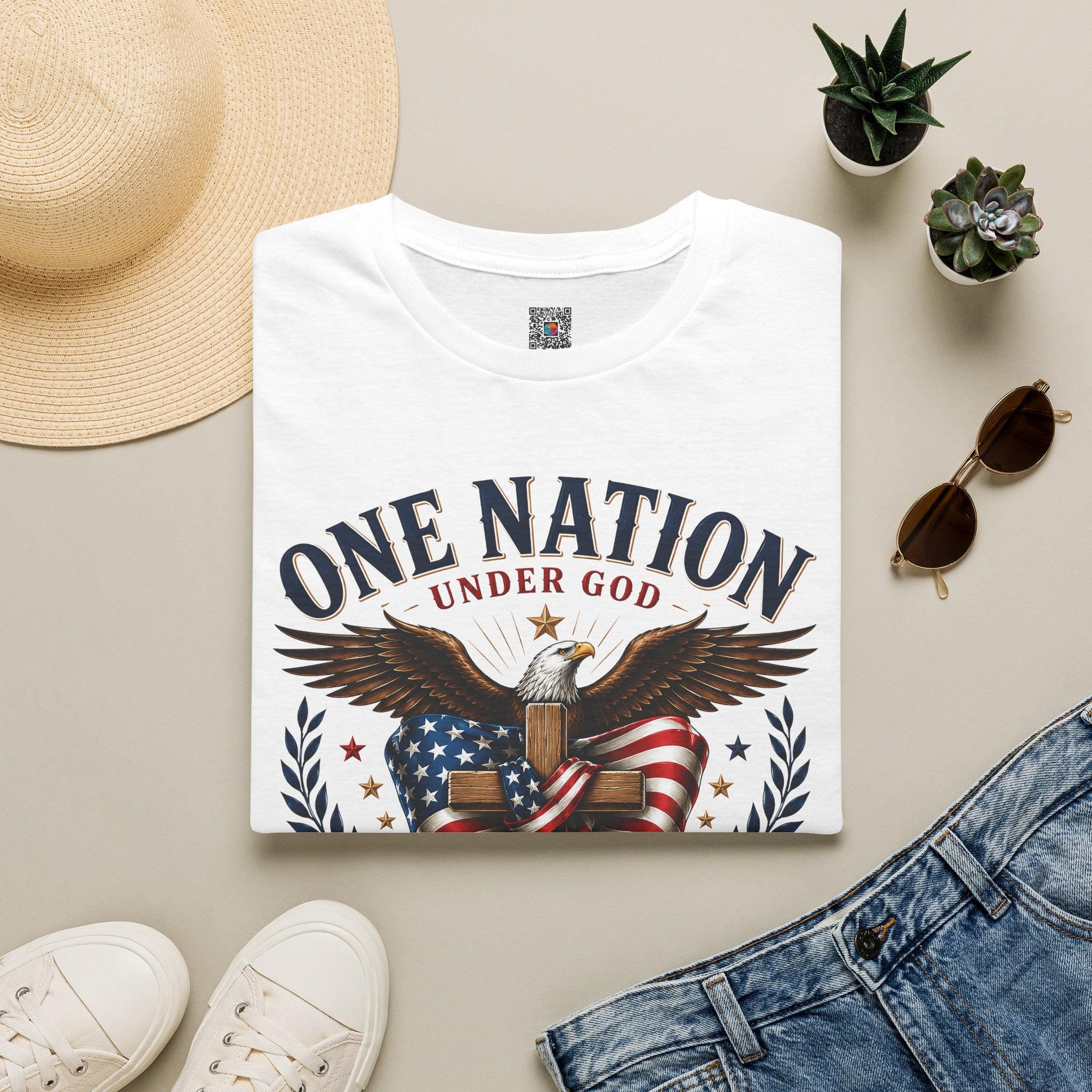 One Nation 250 Blessings | Patriotic Eagle Design | Cr8tive Designs