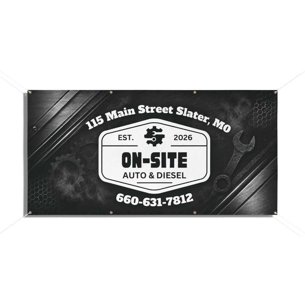 On-Site Auto & Diesel Custom Business Banner | Cr8tive Designs