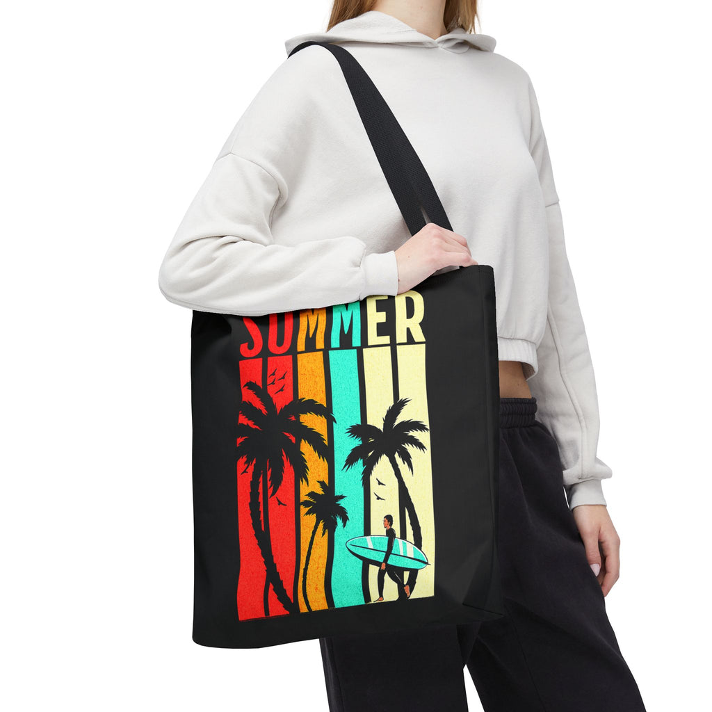 Summer Surf | Vintage Palm Tree Tote Bag | Cr8tive Designs
