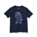 Kids Wolf Character Tee | Neon Cyberpunk Fox-Wolf Gamer Shirt | Cr8tive Designs