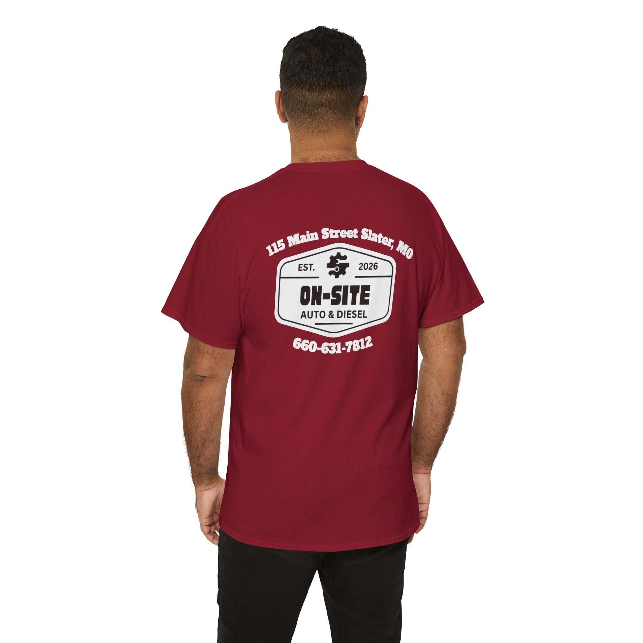 On-Site Auto & Diesel Logo T-Shirt | Local Business Work Shirt | Cr8tive Designs