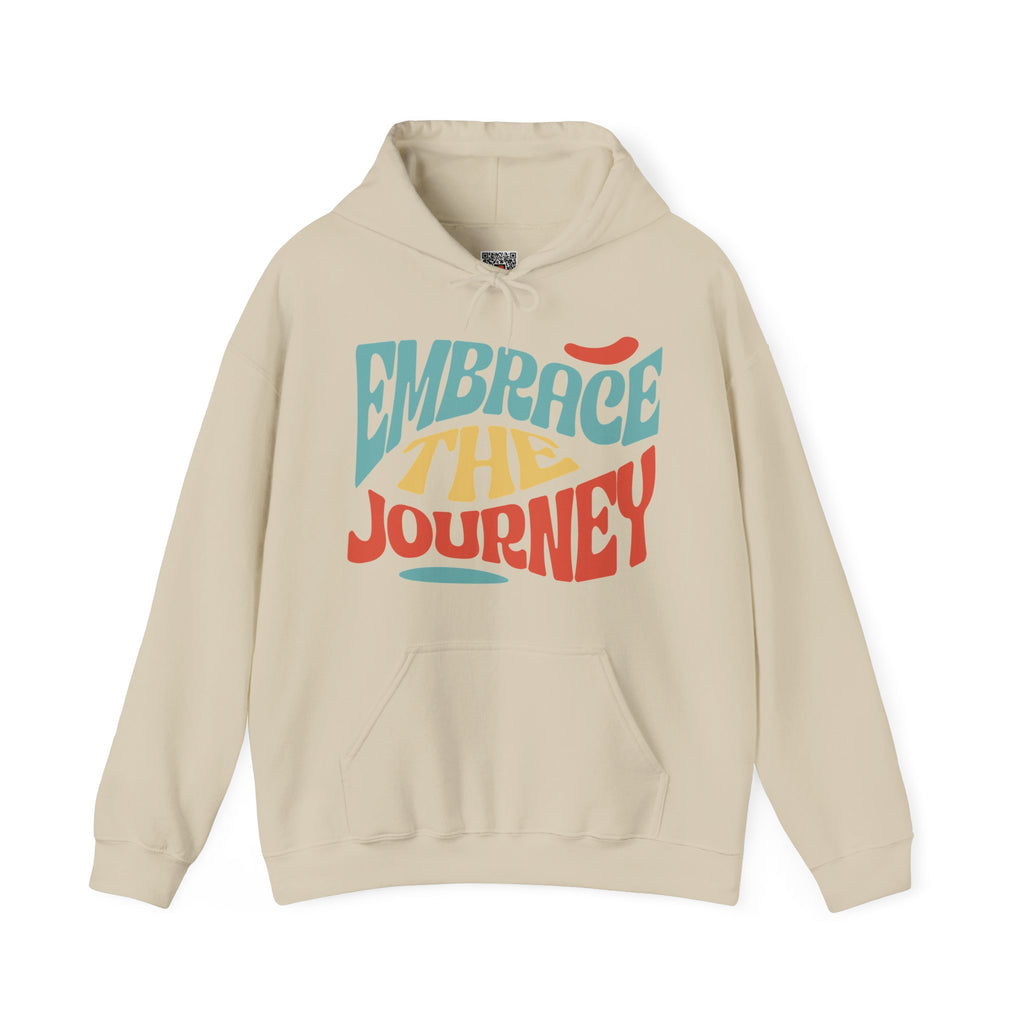 Embrace the Journey | Colorful Retro Motivational Hoodie | Cr8tive Designs