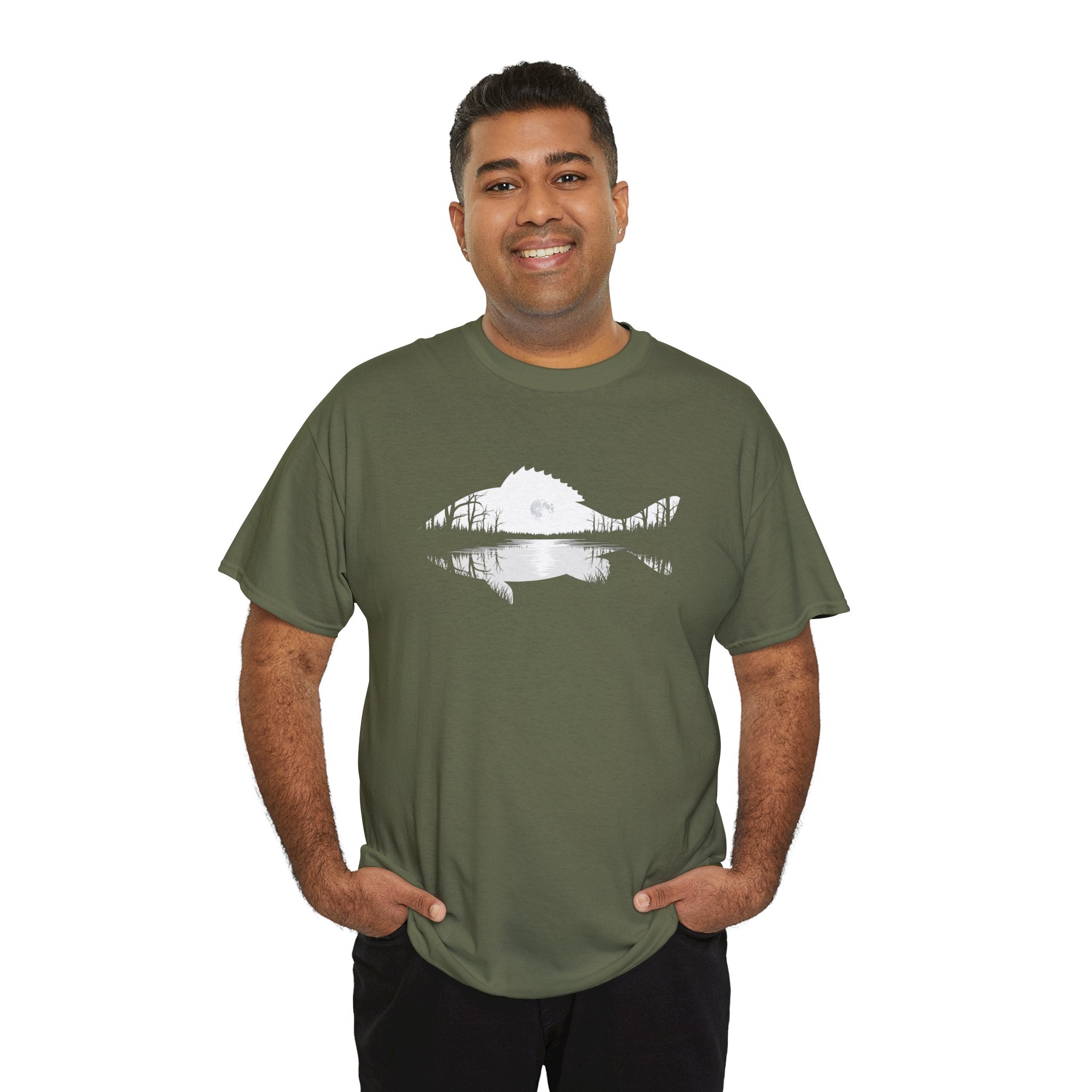 Fish Silhouette | Lake Life Fishing Tee | Cr8tive Designs