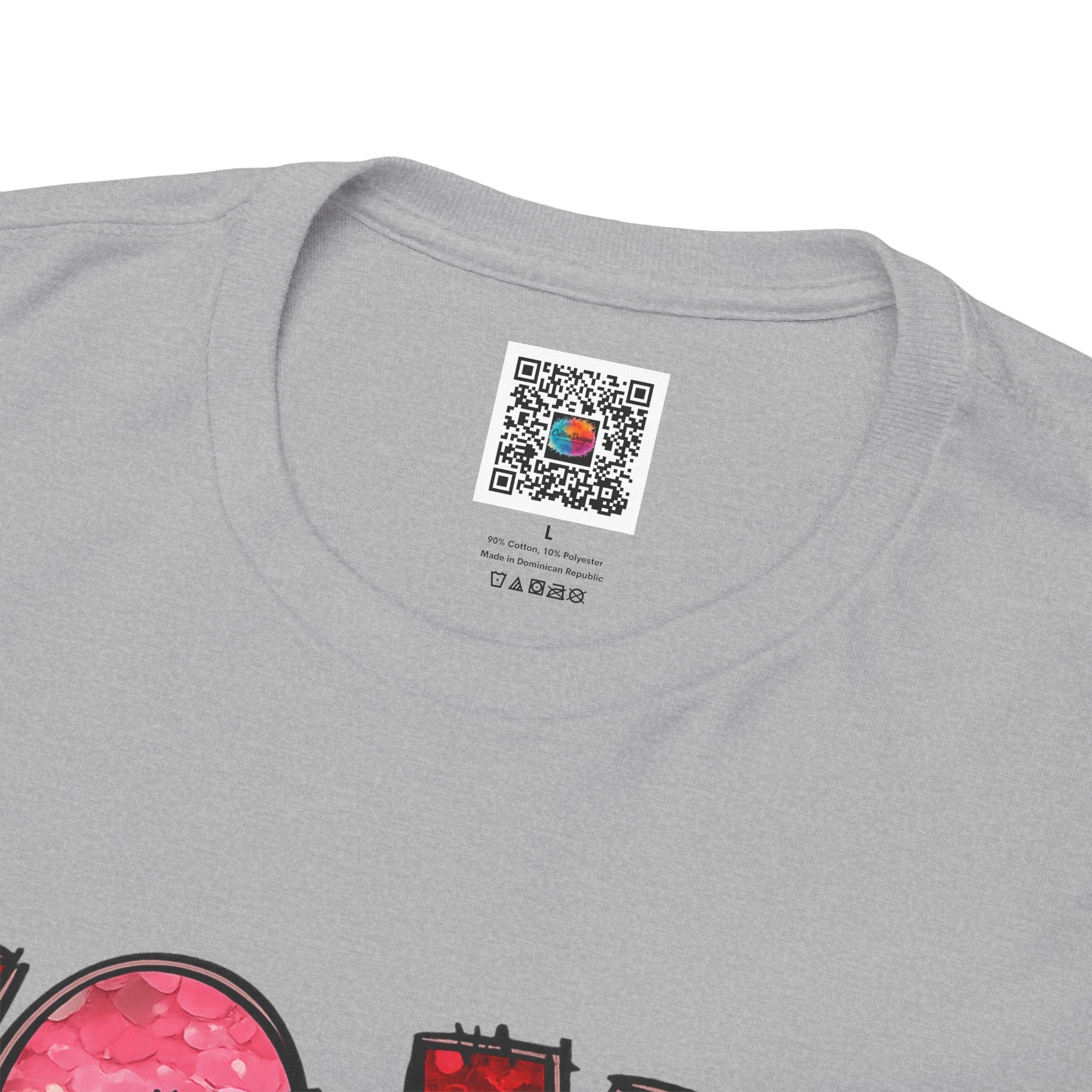 XOXO Valentine T-Shirt — Pink Red Love Graphic Tee