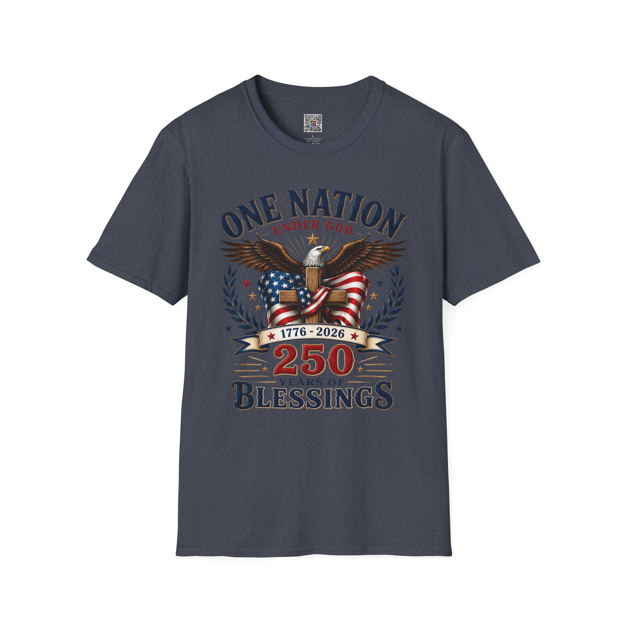 One Nation 250 Blessings | Patriotic Eagle Design | Cr8tive Designs