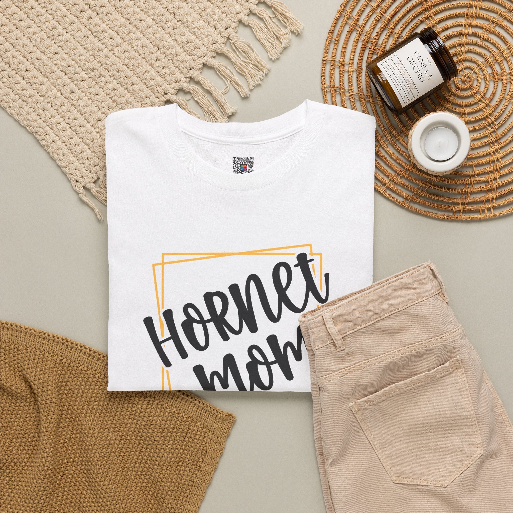 Hornet Mom Graphic T-Shirt | School Spirit Mascot Tee | Cr8tive Designs