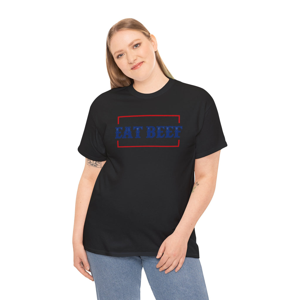 Eat Beef T-Shirt | Rustic Western Cattle Ranch Graphic Tee | Cr8tive Designs