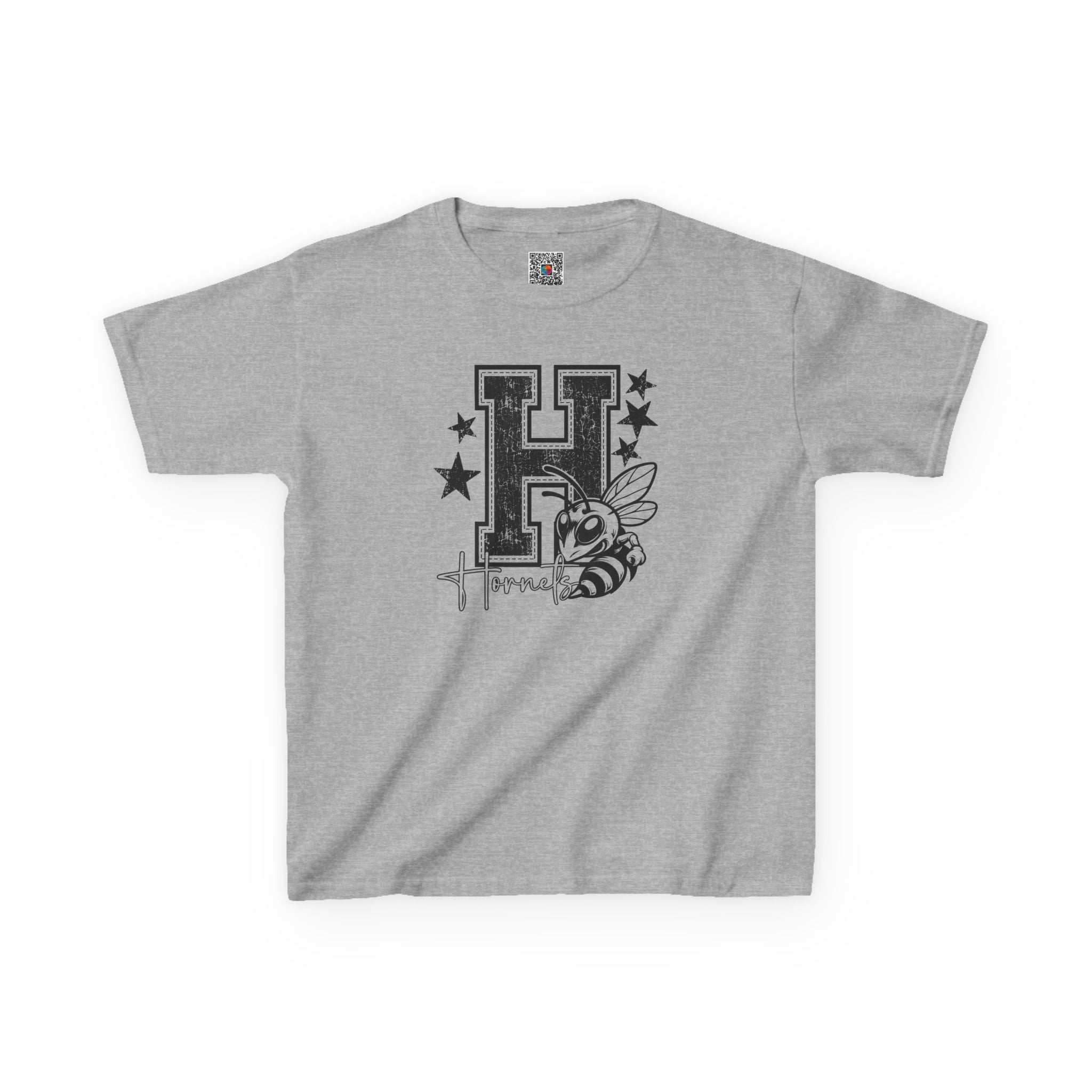 Hornets Letter H Mascot Youth T-Shirt | School Spirit Mascot Tee | Cr8tive Designs