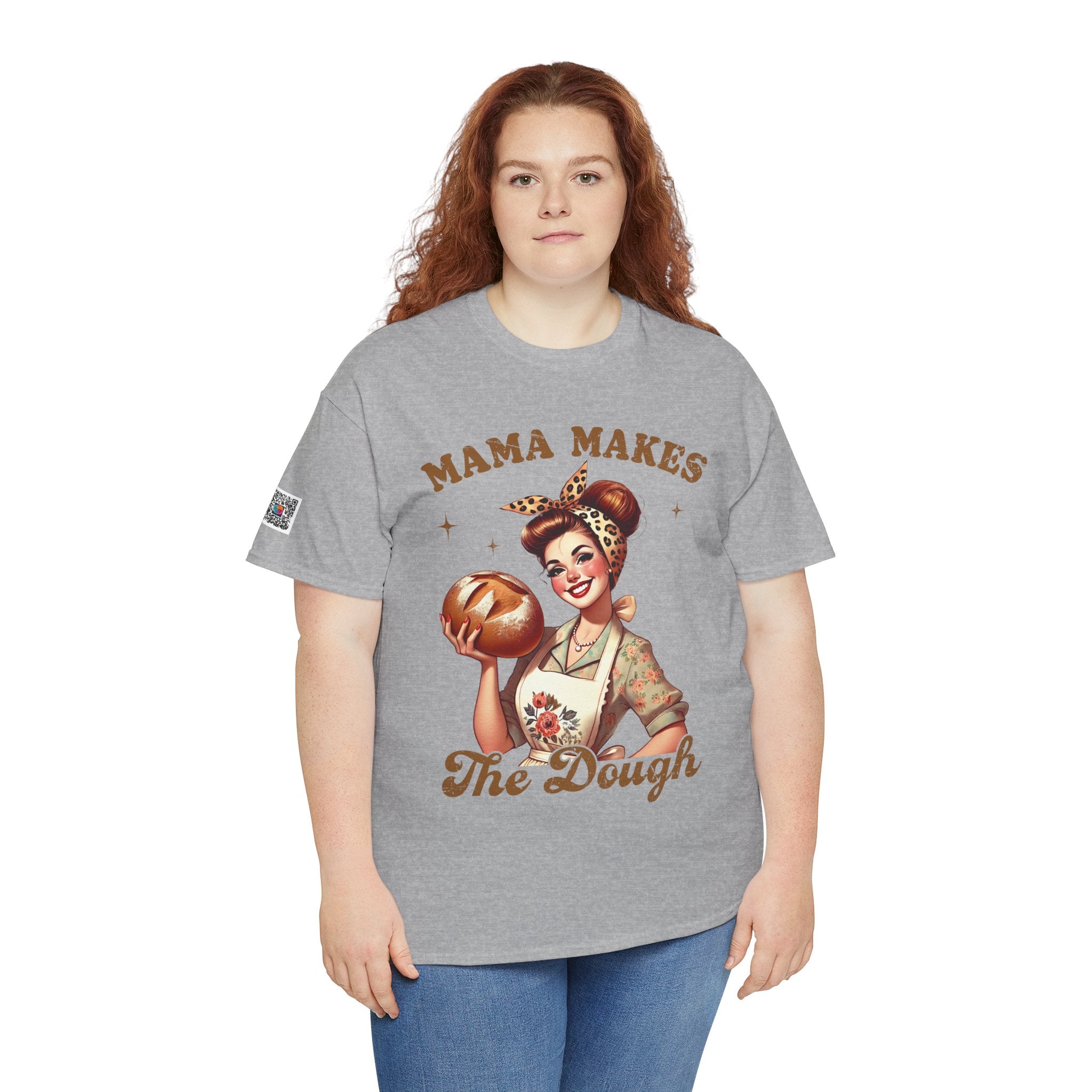 Mama Makes the Dough Graphic Tee – Funny Mom Shirt, Retro Vintage Style, Cute Mom Design | Cr8tive Designs