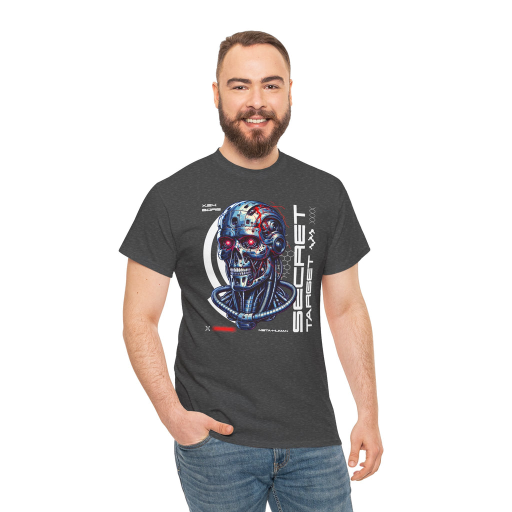 Cybernetic Skull | Futuristic Sci-Fi Graphic T-Shirt | Cr8tive Designs