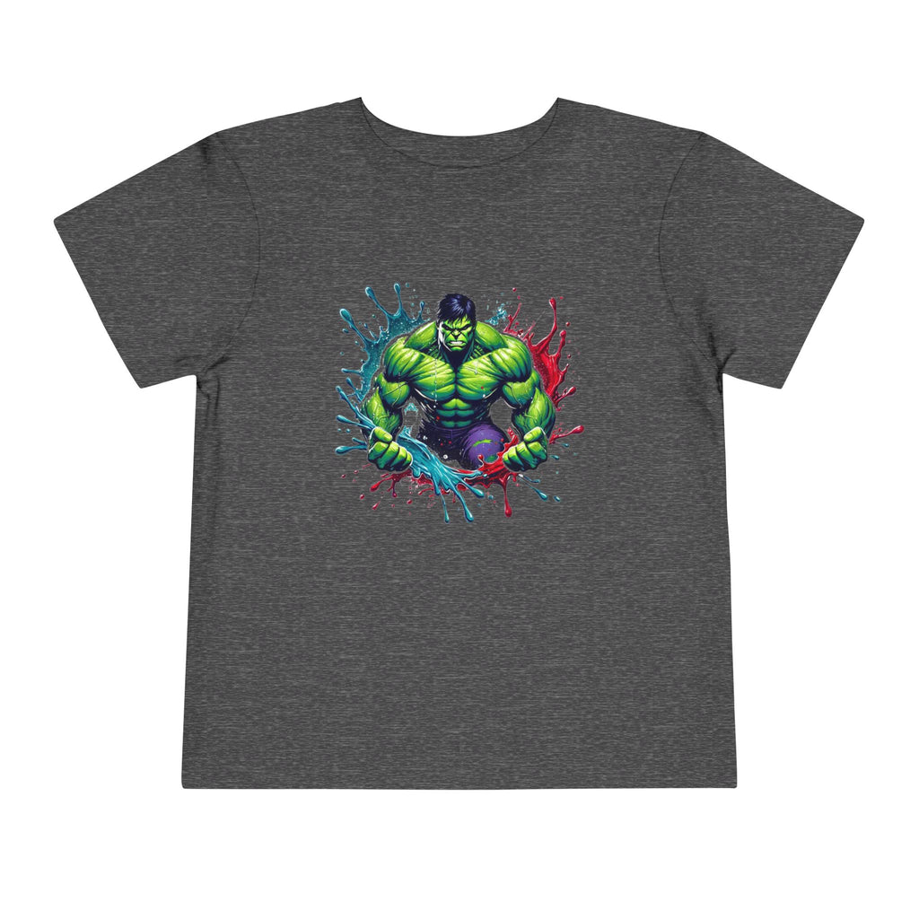 Green Rage Superhero Toddler Tee | Comic-Inspired Action T-Shirt | Cr8tive Designs