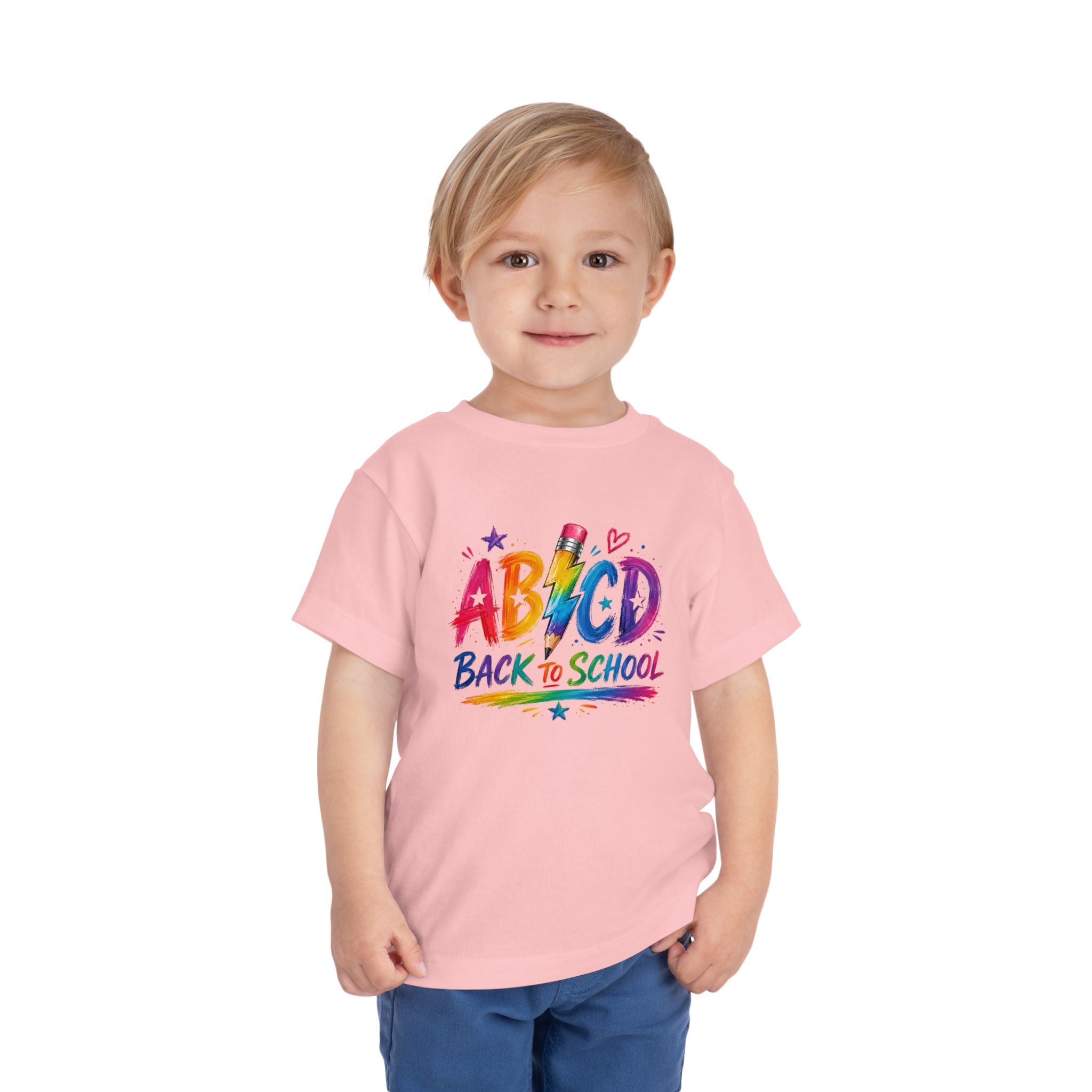ABC Back to School | Colorful Pencil Toddler T-Shirt | Cr8tive Designs