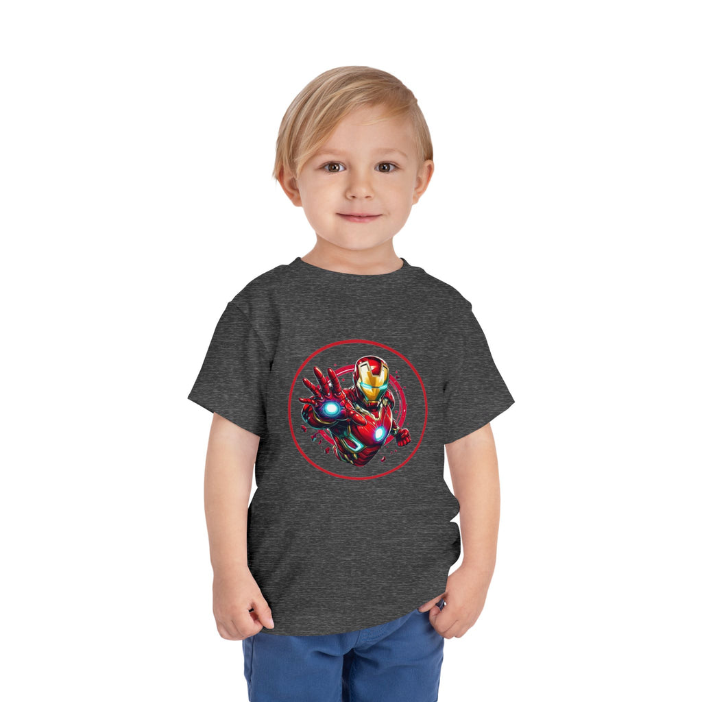 Red Masked Antihero Toddler Tee | Comic-Inspired Hero T-Shirt Design | Cr8tive Designs