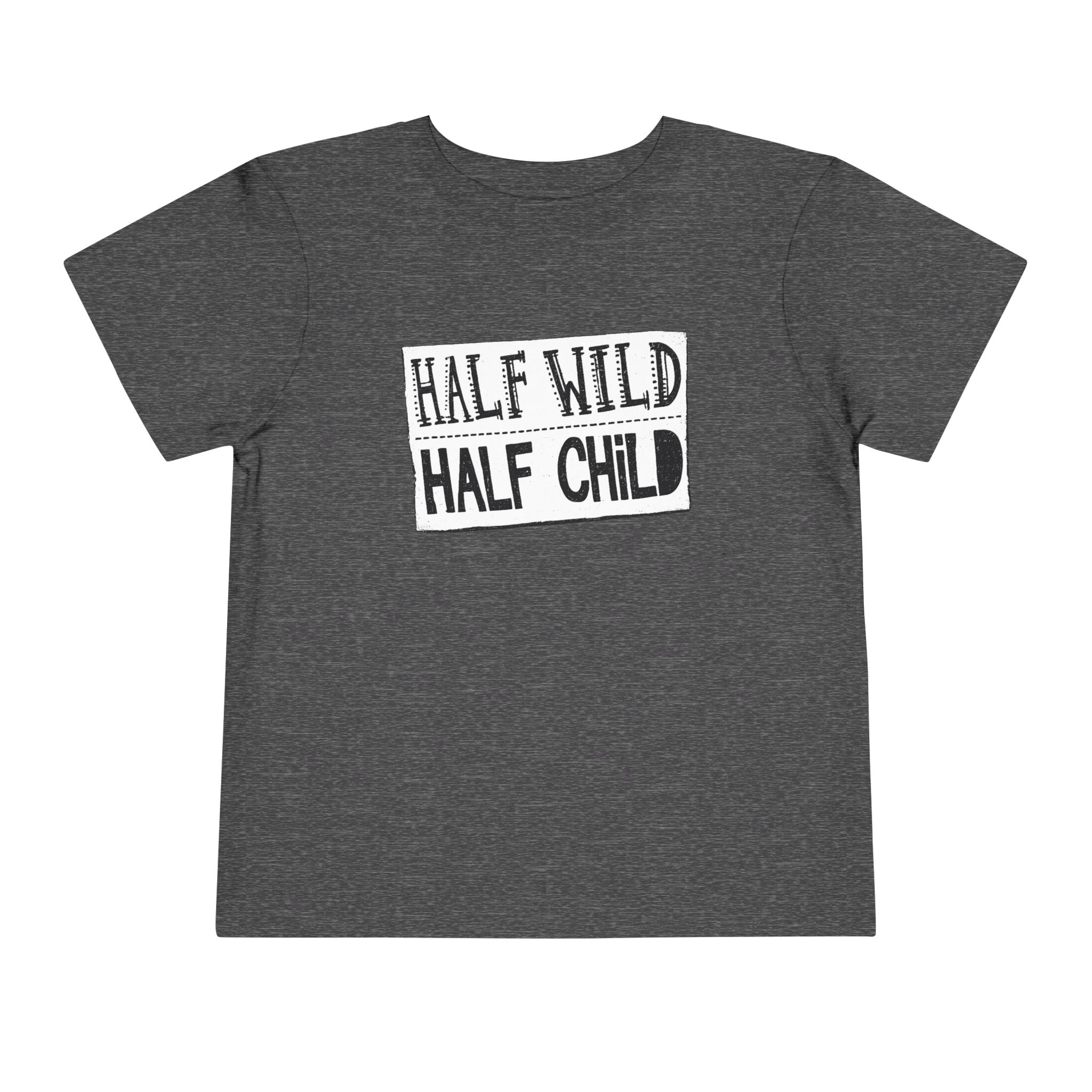 Half Wild Half Child Toddler Tee | Funny Wild Kid T-Shirt | Cr8tive Designs