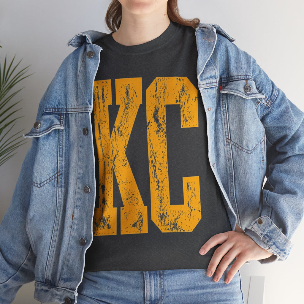 KC Distressed Varsity T-Shirt |  Sports Fan Game Day Tee | Cr8tive Designs