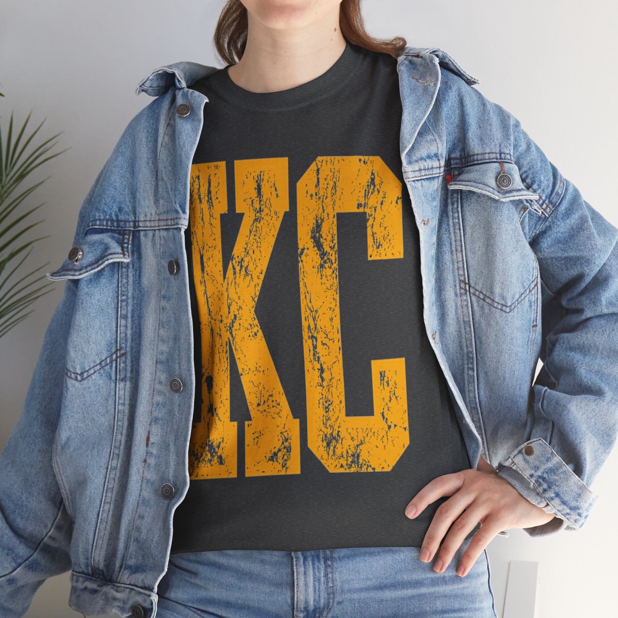 KC Distressed Varsity T-Shirt |  Sports Fan Game Day Tee | Cr8tive Designs