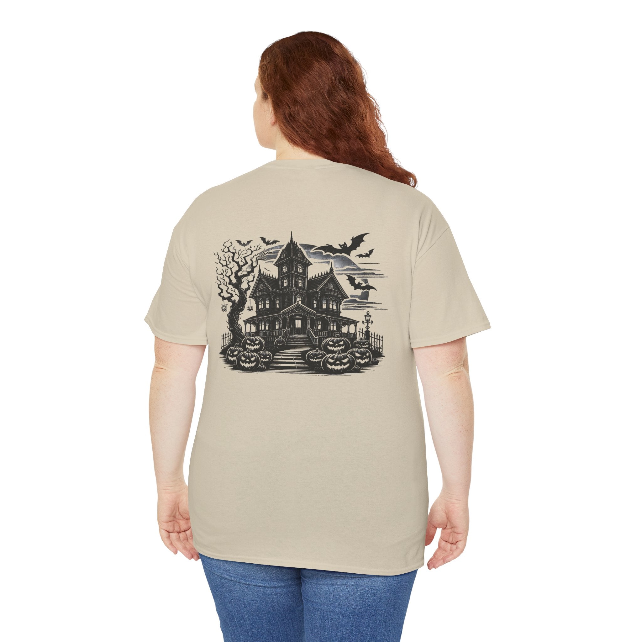 Haunted House Halloween Graphic T-Shirt | Gothic Spooky Victorian Tee | Cr8tive Designs
