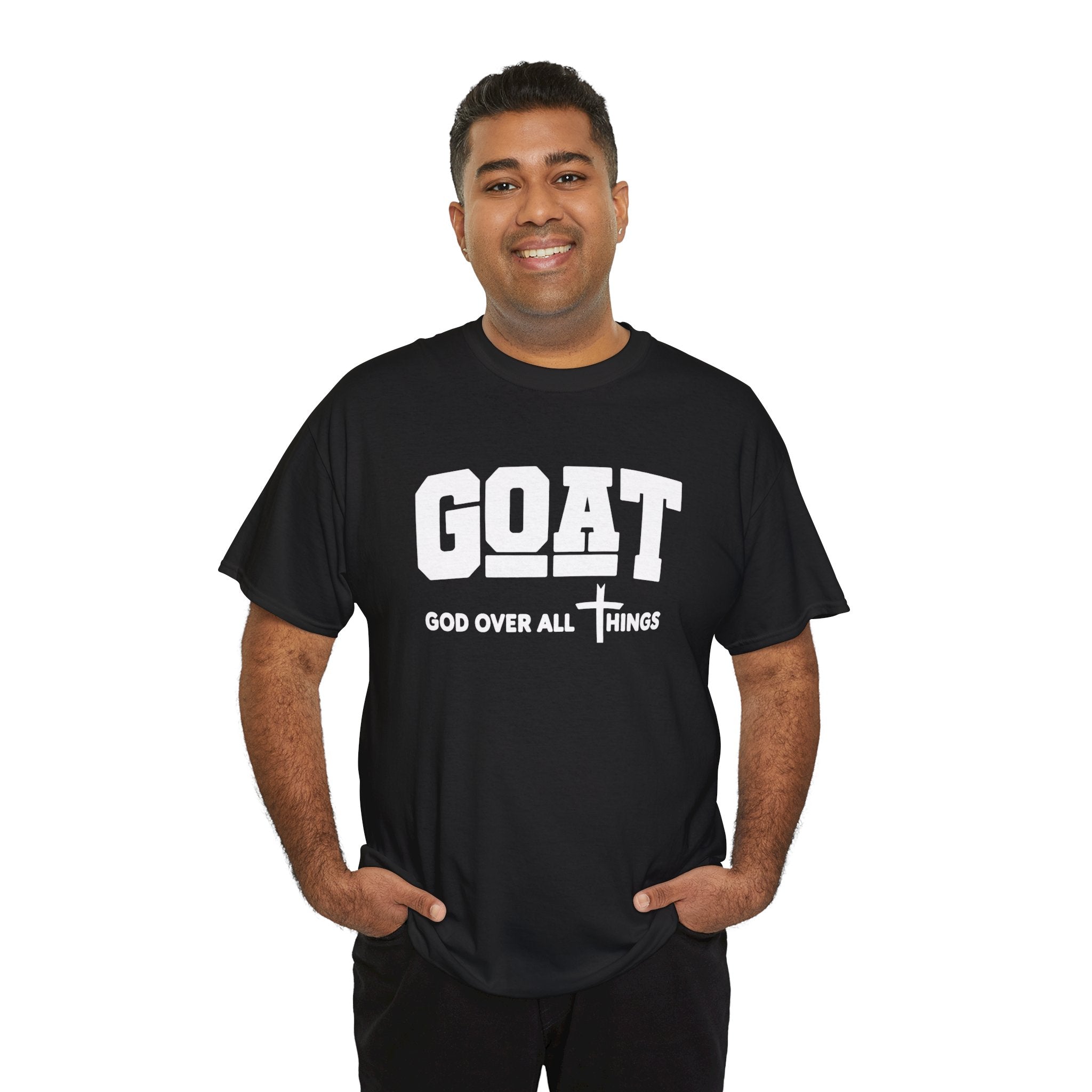 GOAT Over All Things | Faith-Inspired Graphic Tee | Cr8tive Designs