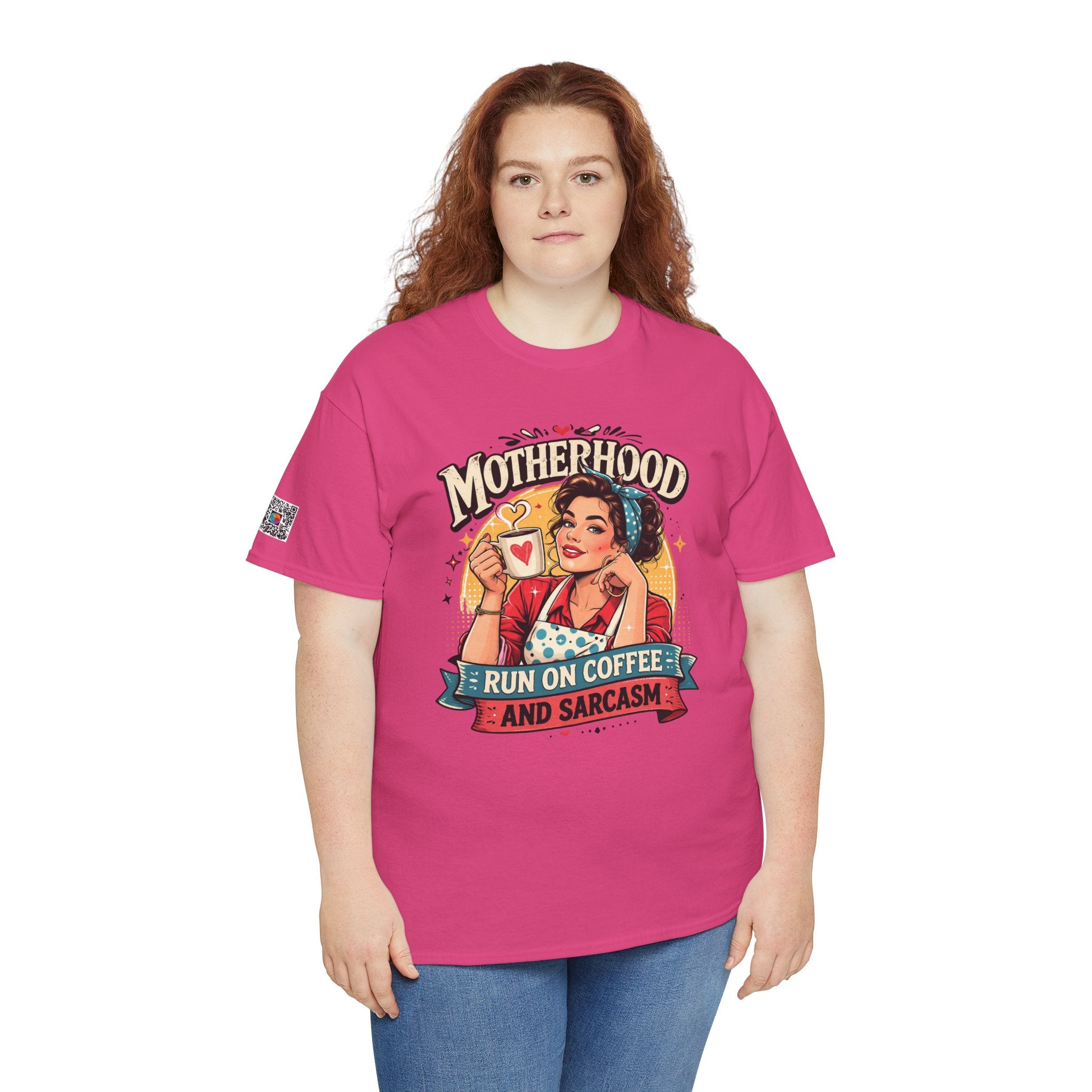 Funny Mom Life Graphic Tee | Motherhood Coffee & Sarcasm Shirt | Retro Mom Shirt | Cr8tive Designs