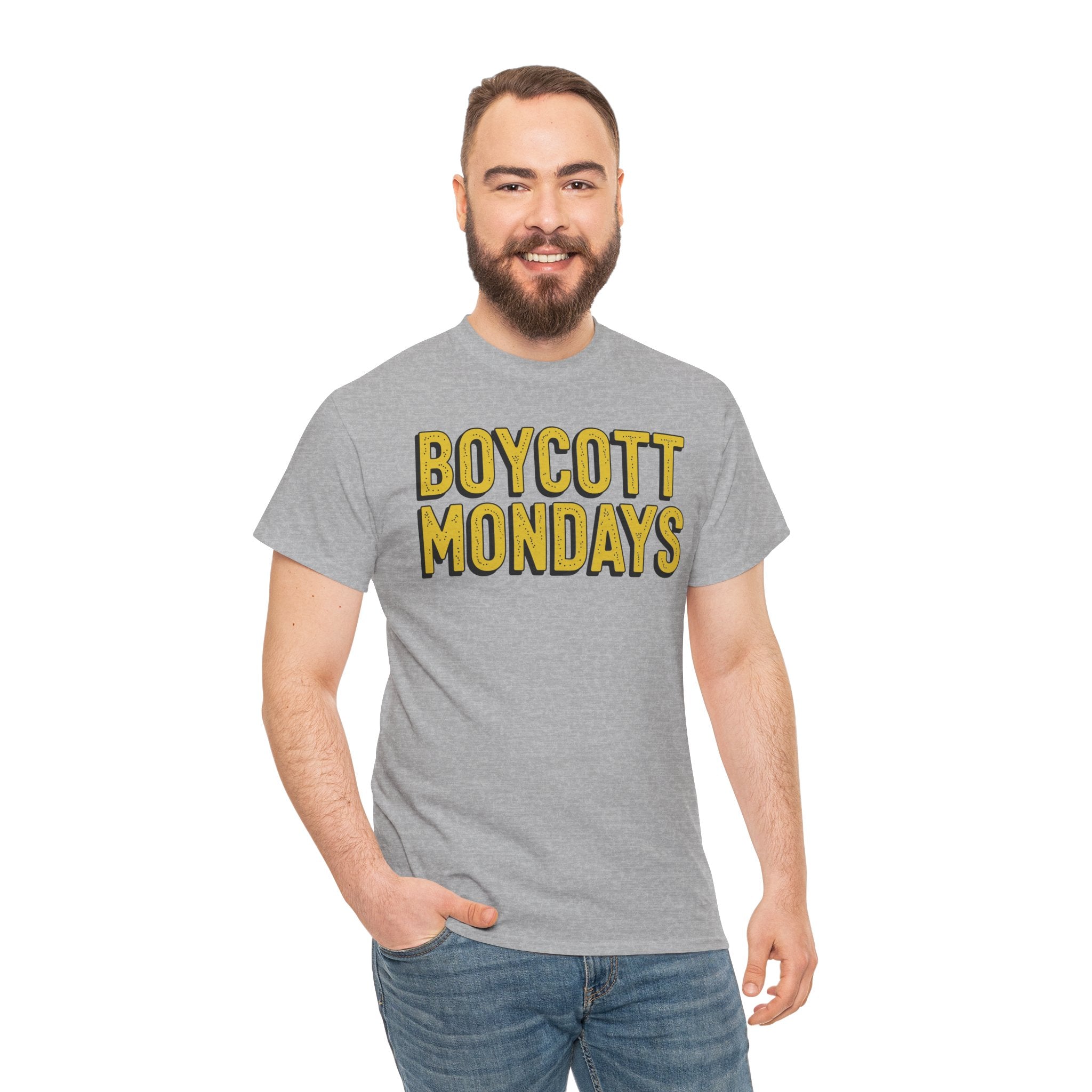 Boycott Mondays – Funny Relatable Work Humor T-Shirt | Cr8tive Designs