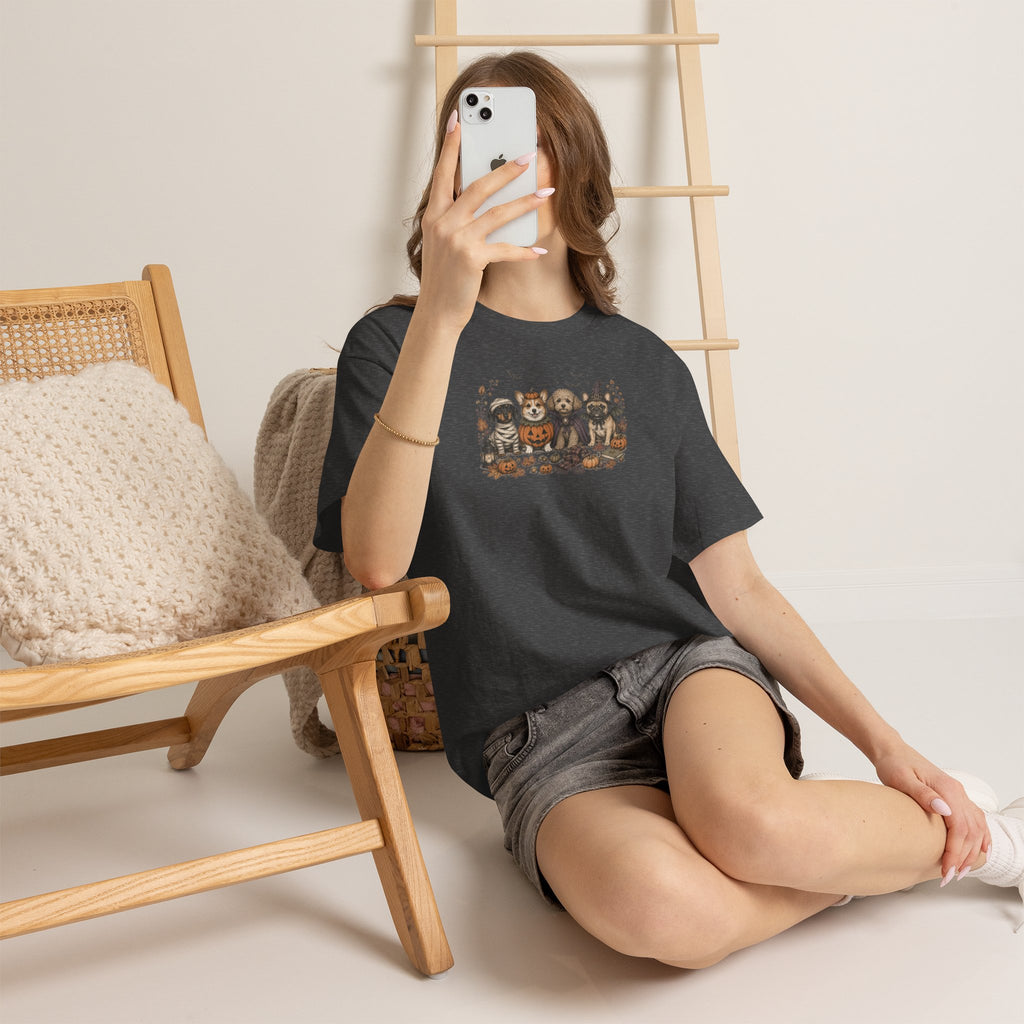 Halloween Dog Costumes Tee | Vintage Cute Puppies T-Shirt | Cr8tive Designs