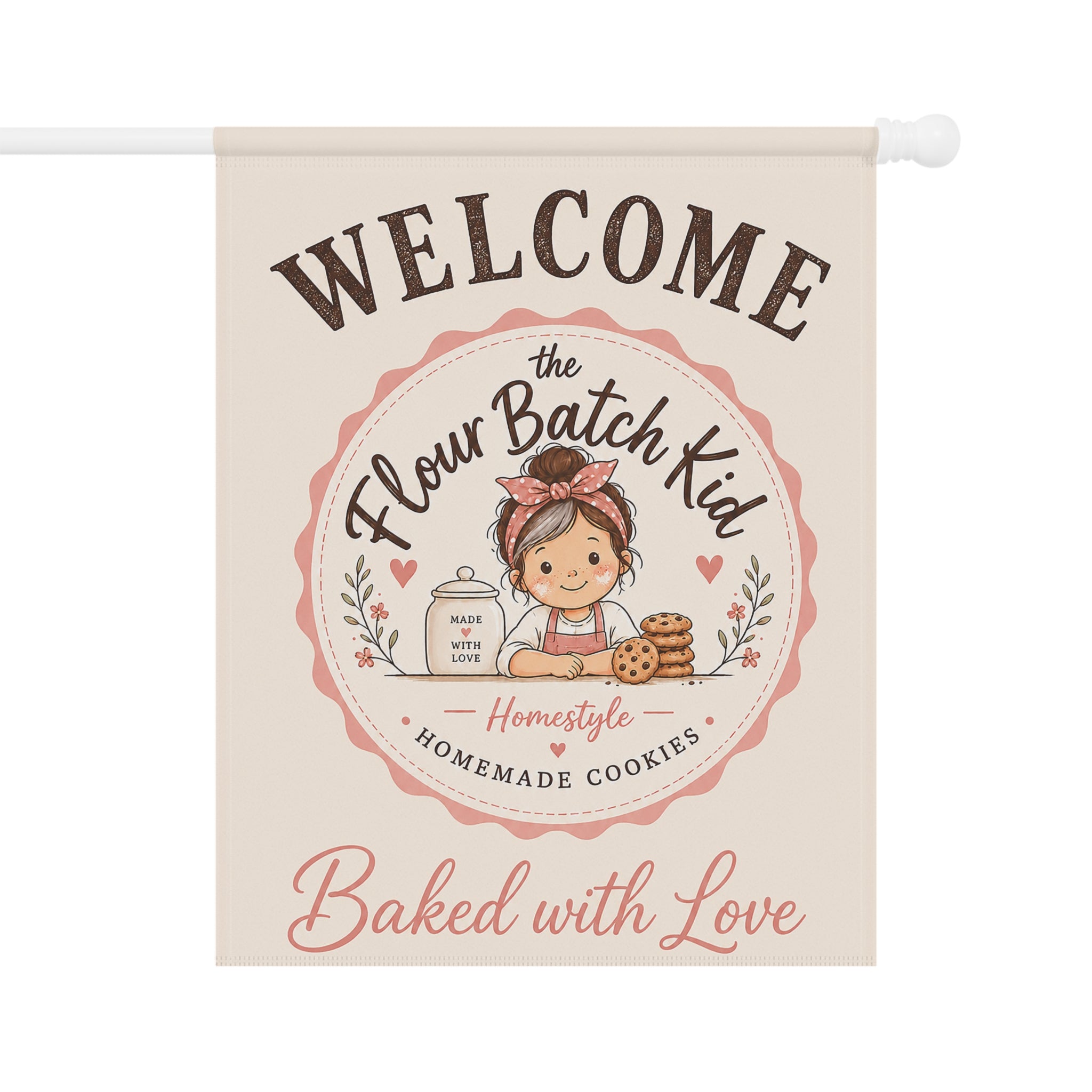The Flour Batch Kid Welcome House Banner | Custom House Flag 2.0 | Cr8tive Designs