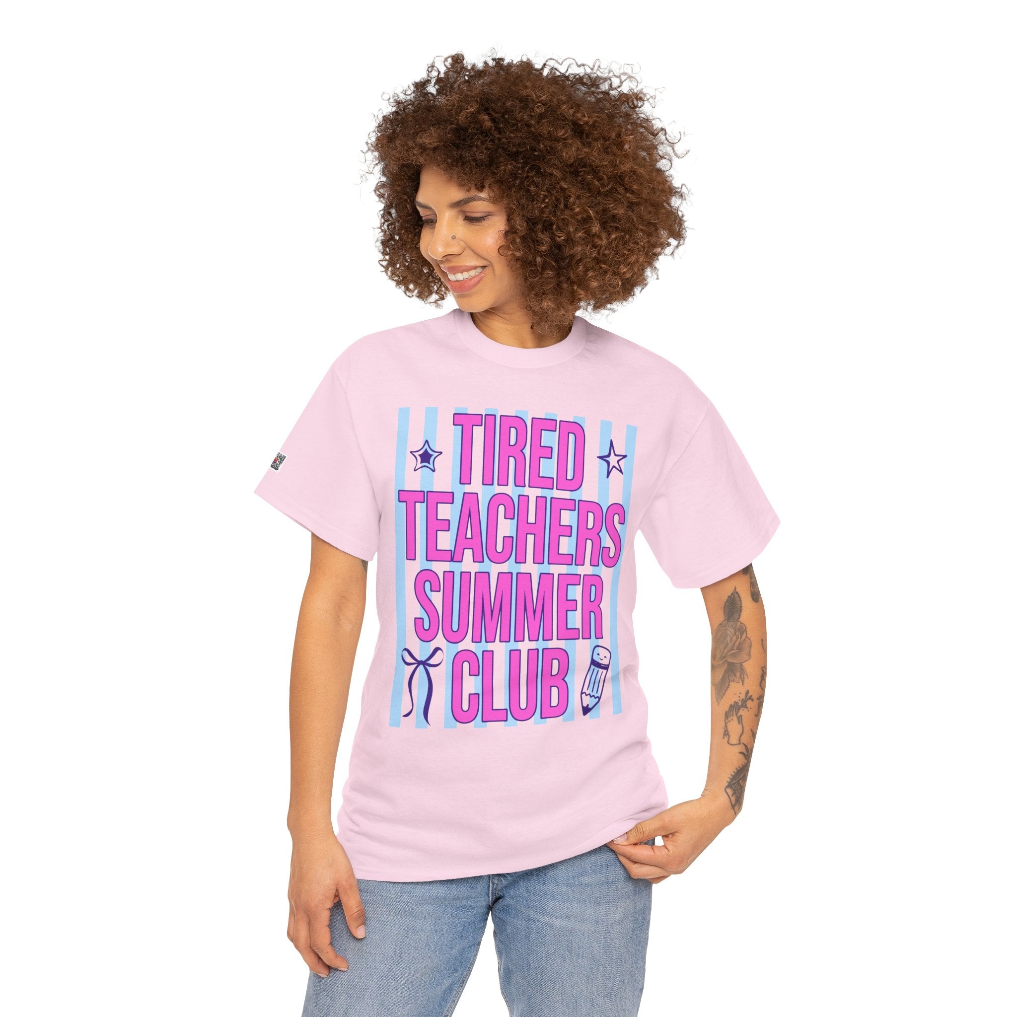 Tired Teachers Summer Club T‑Shirt | Funny Teacher Summer Shirt | Cr8tive Designs