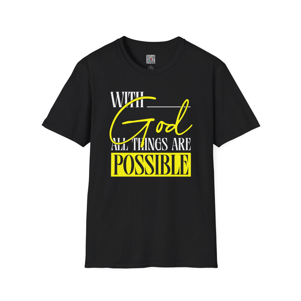 With God All Things Are Possible T-Shirt | Cr8tive Designs