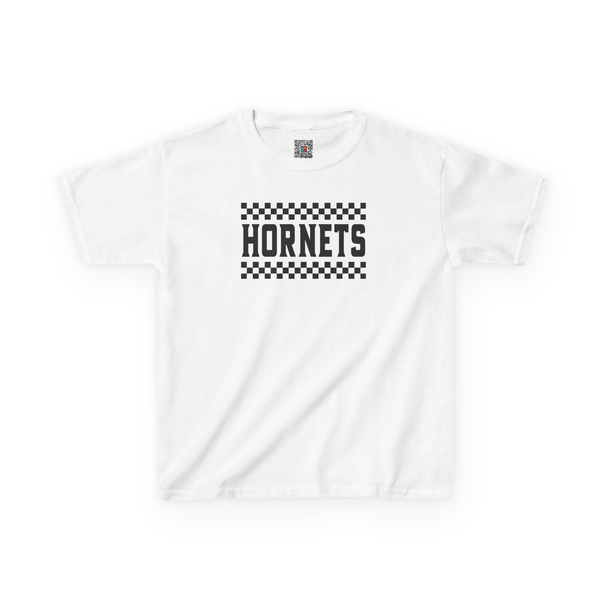 Checkered Hornets Youth T-Shirt | School Spirit Mascot Tee | Cr8tive Designs