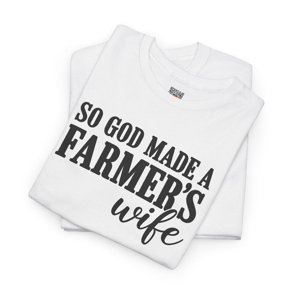 So God Made A Farmer's Wife T-Shirt | Country Farmhouse Graphic Tee | Cr8tive Designs