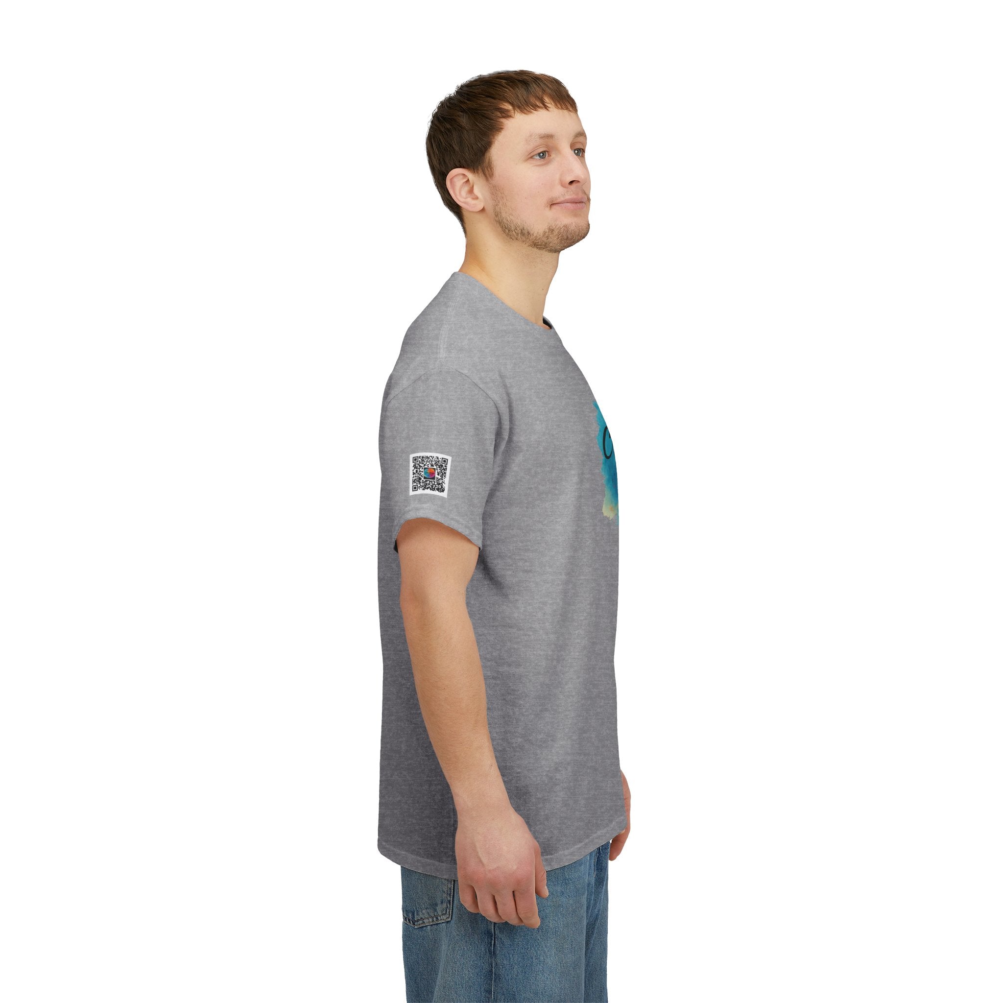 Watercolor Splash T‑Shirt — "Cr8tive Designs" Custom Printing Logo Tee