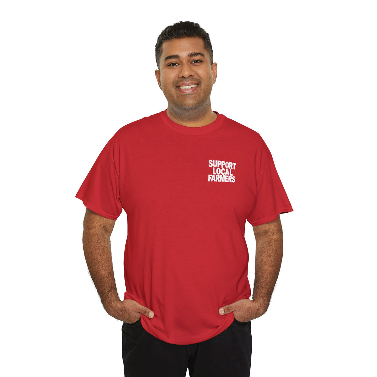 They Farm We Eat T-Shirt | Support Local Farmers Double Sided Graphic Tee | Cr8tive Designs