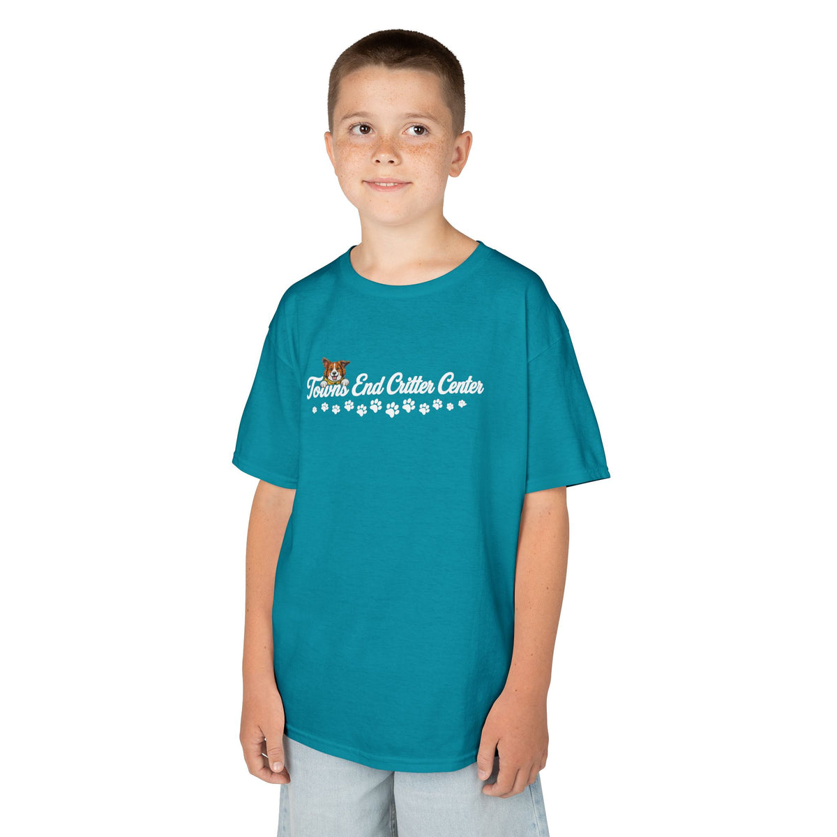 Towns End Critter Center Short Sleeve T-Shirt | Custom Pet Boarding & Grooming Graphic Short Sleeve Tee | Cr8tive Designs