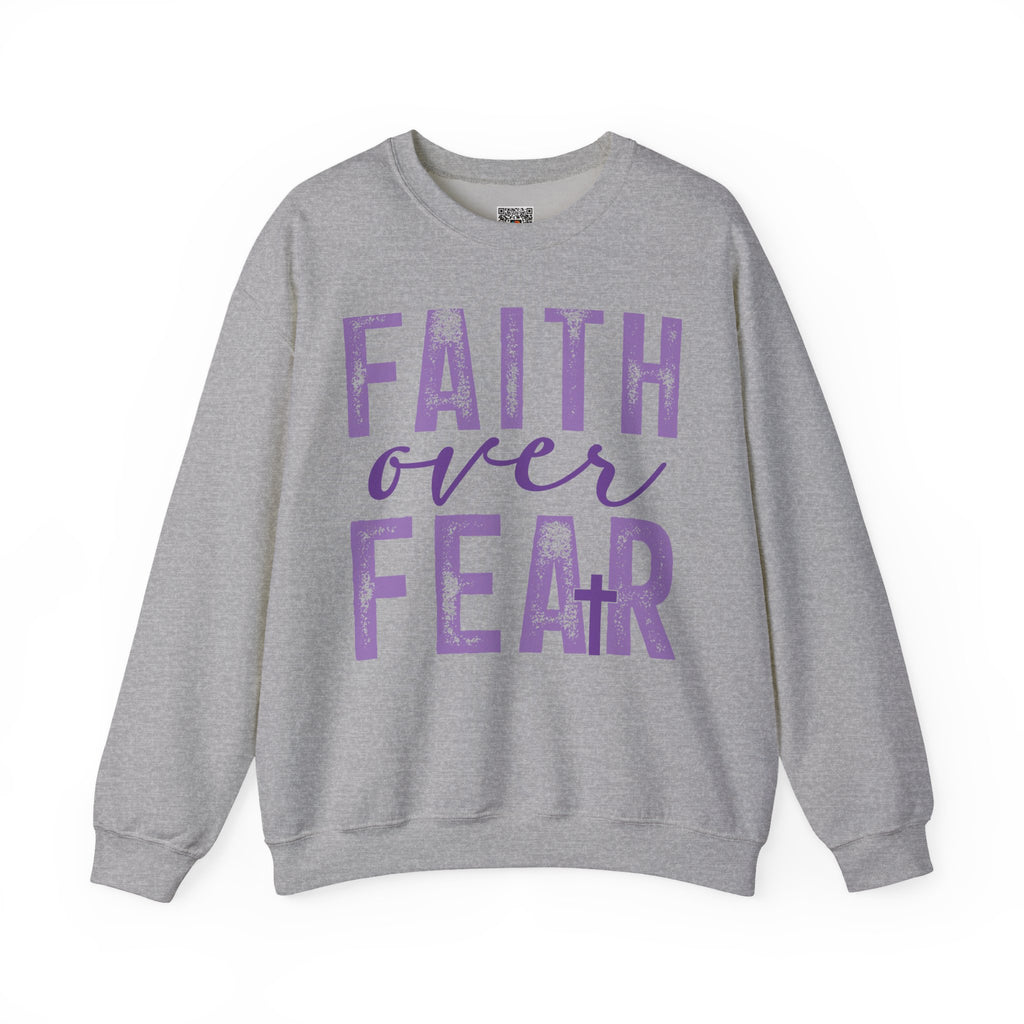 Faith Over Fear – Inspirational Christian Faith Sweatshirt | Cr8tive Designs
