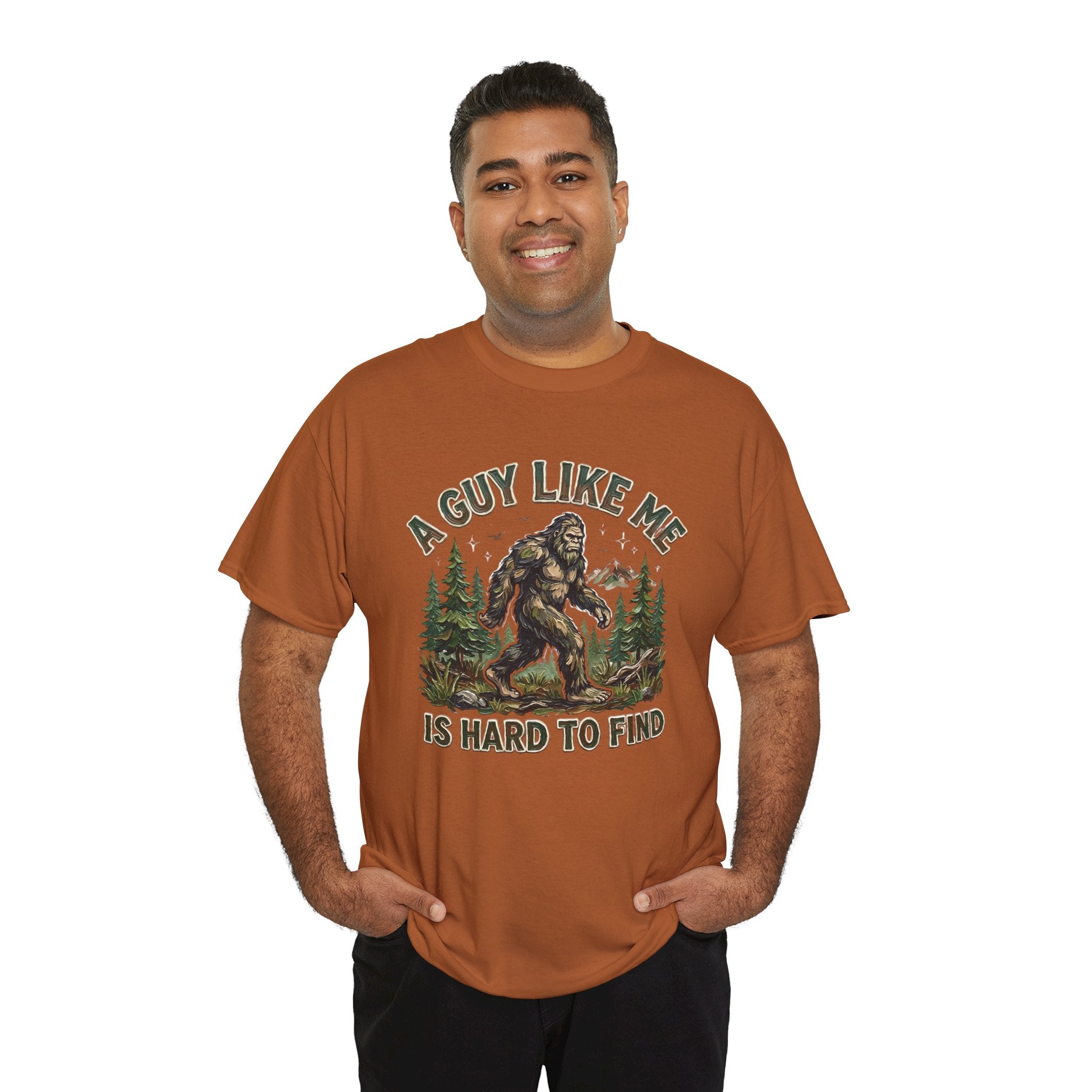 A Guy Like Me Is Hard to Find | Bigfoot Outdoor Graphic Tee | Cr8tive Designs