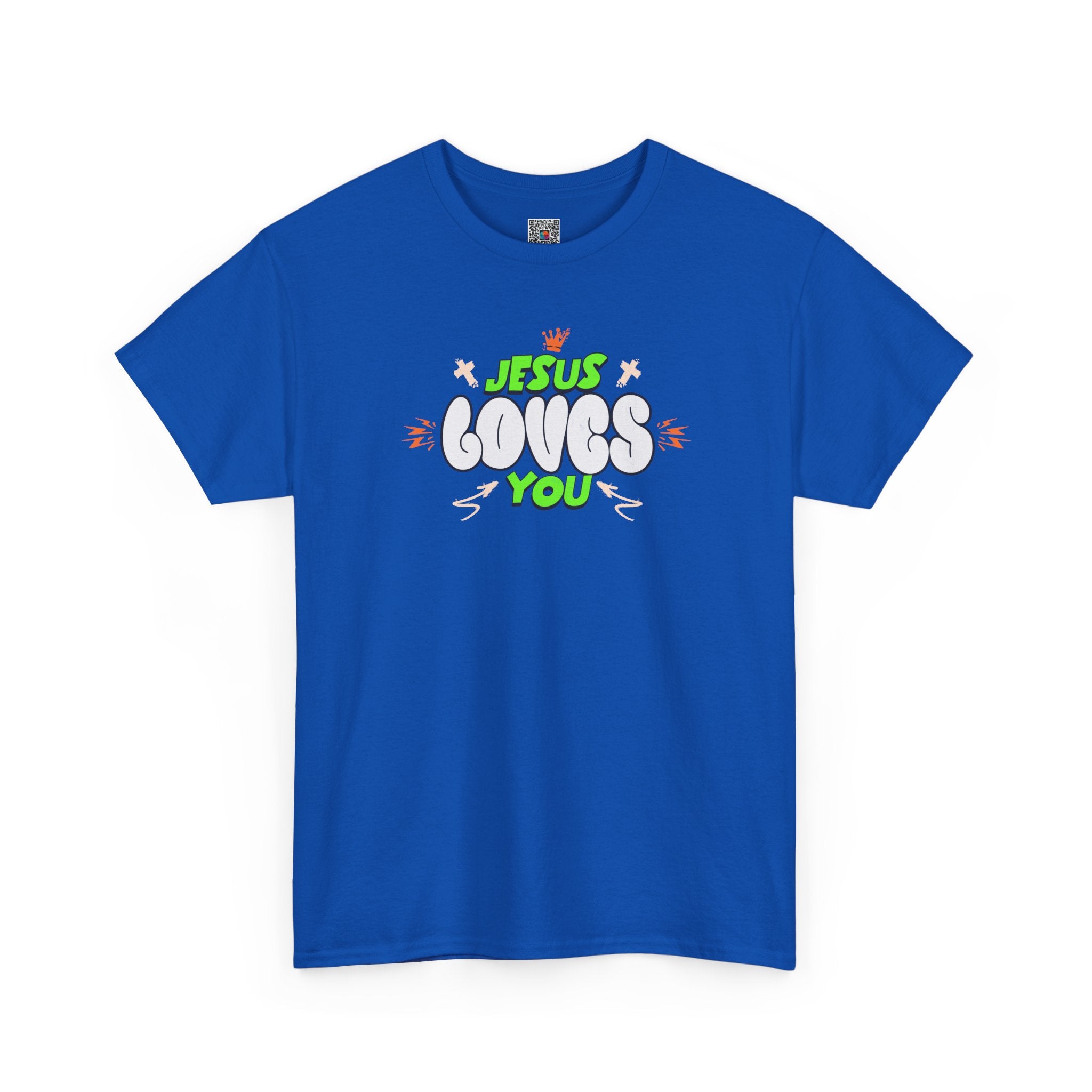 Jesus Loves You T-Shirt | Retro Bubble Gospel Tee | Cr8tive Designs