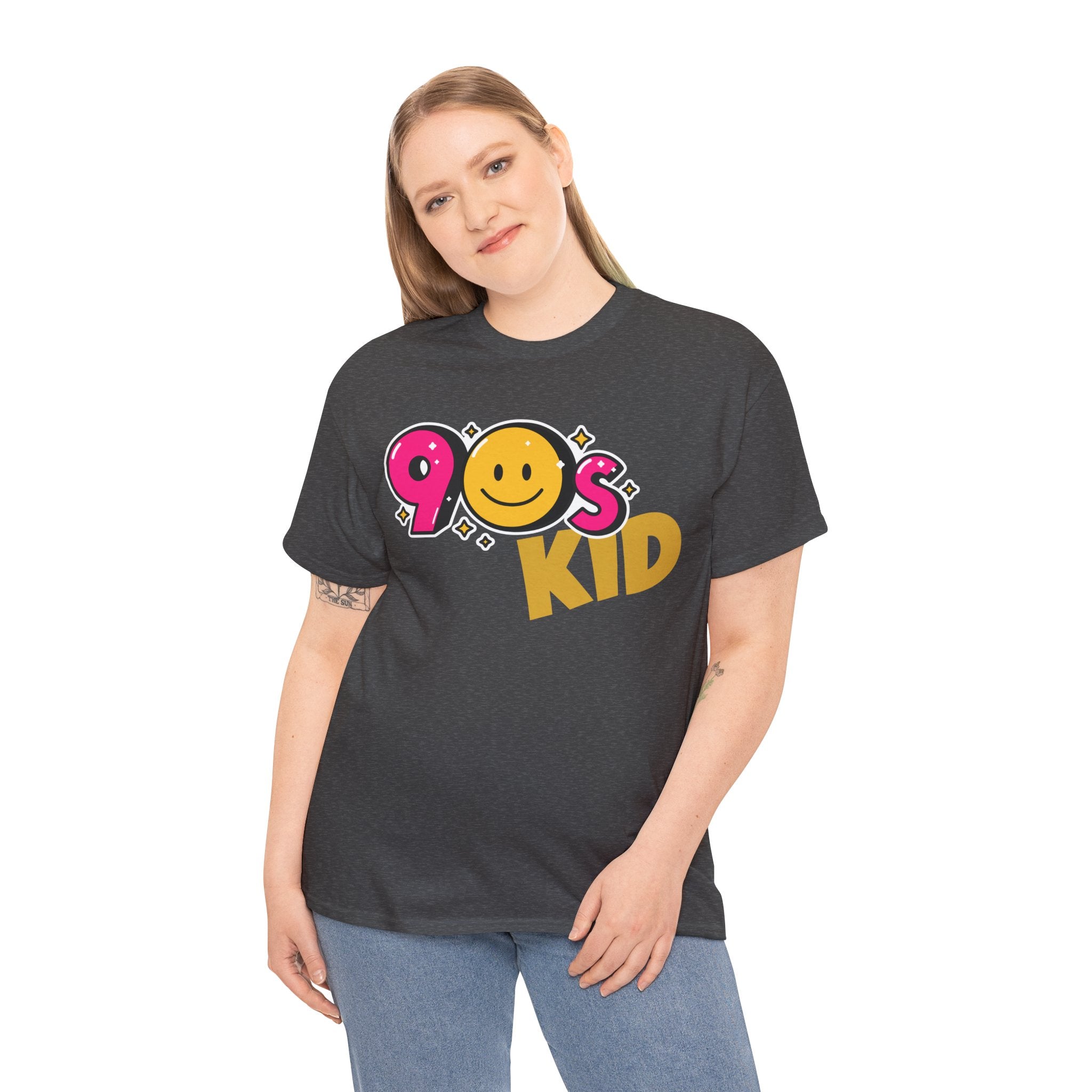 90s Kid Retro Smiley Graphic T-Shirt