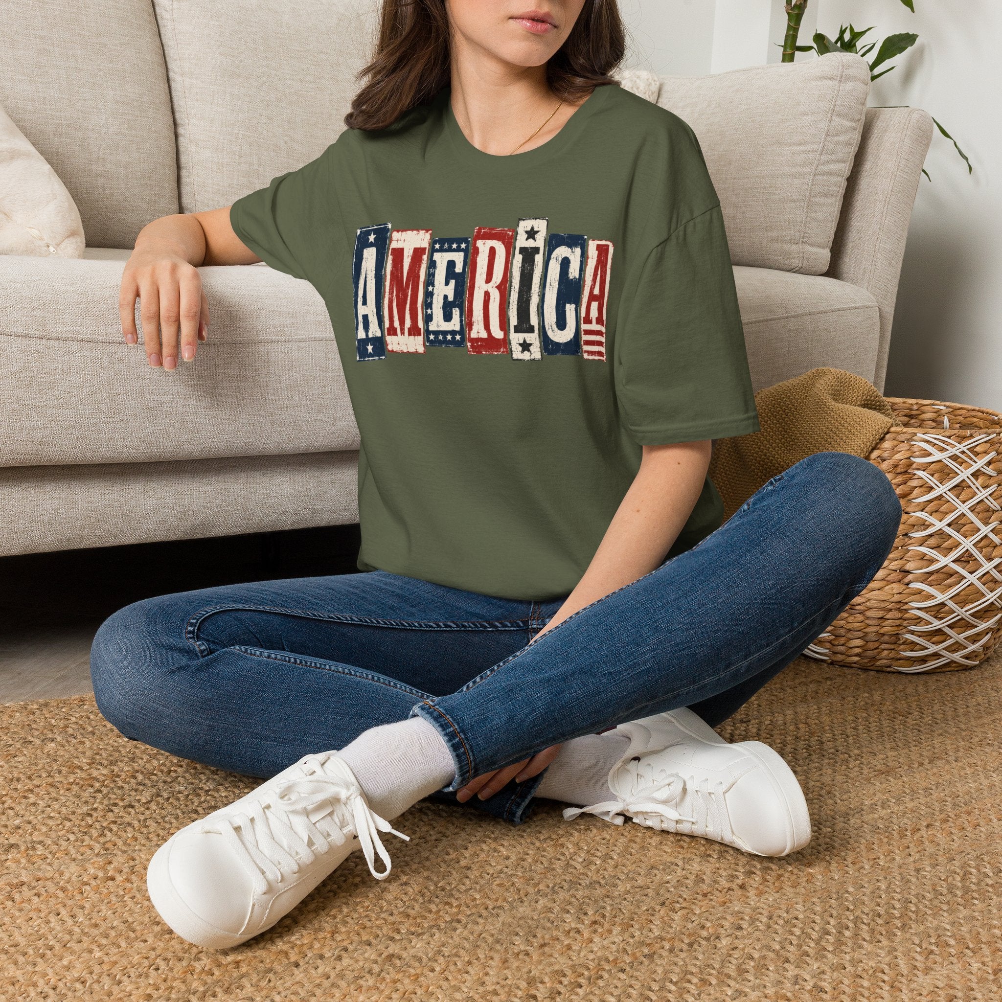 America | Distressed Americana T-Shirt | Cr8tive Designs