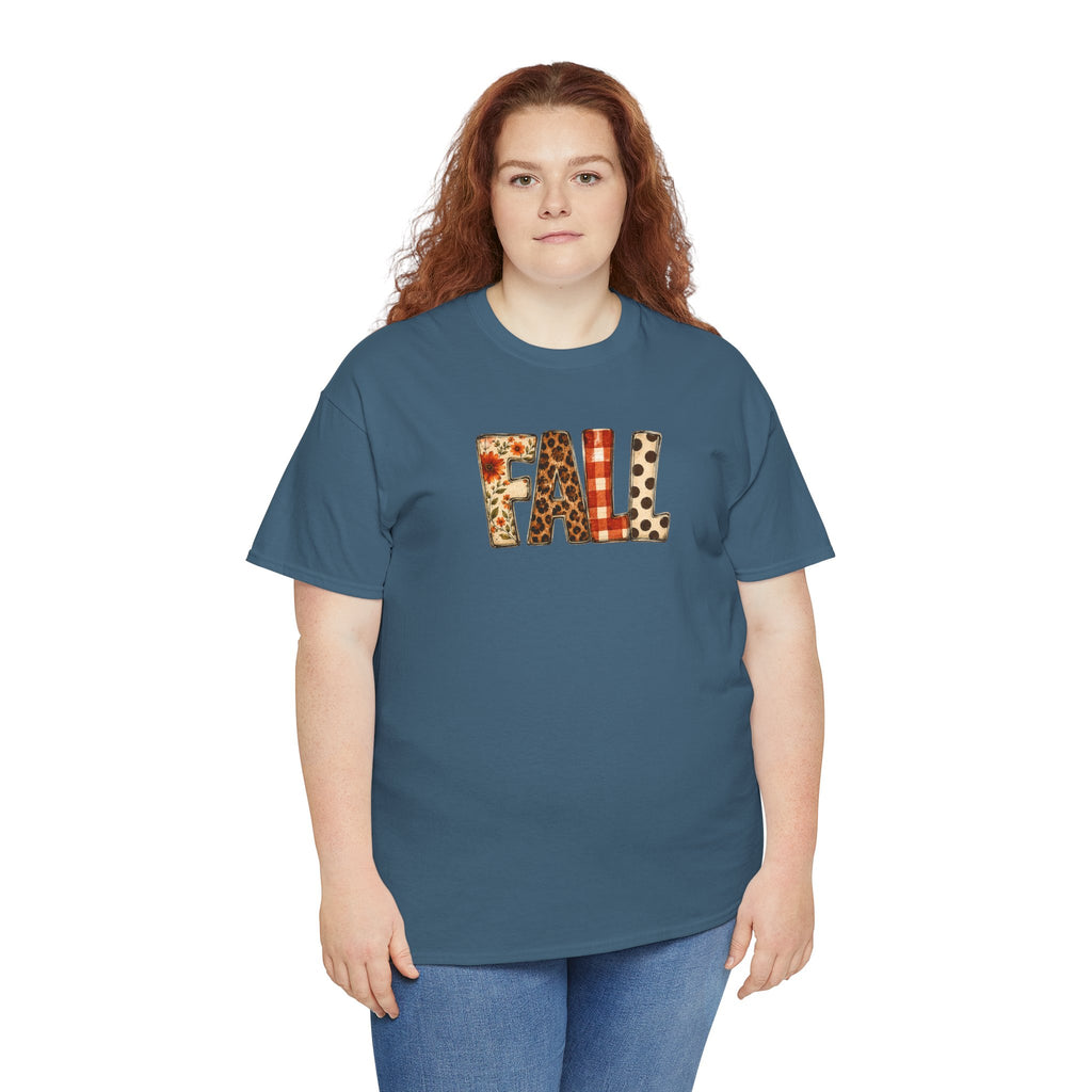 Floral Leopard Plaid FALL Tee | Rustic Autumn Graphic T-Shirt | Cr8tive Designs